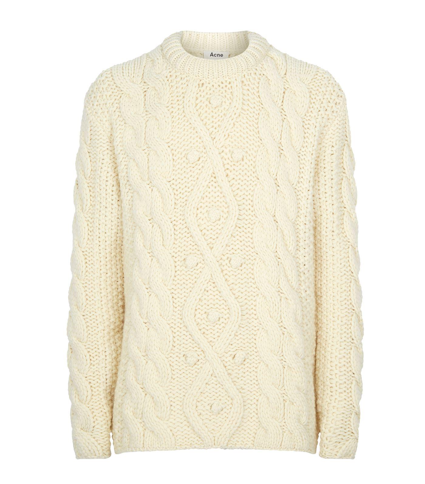 acne cable knit sweater