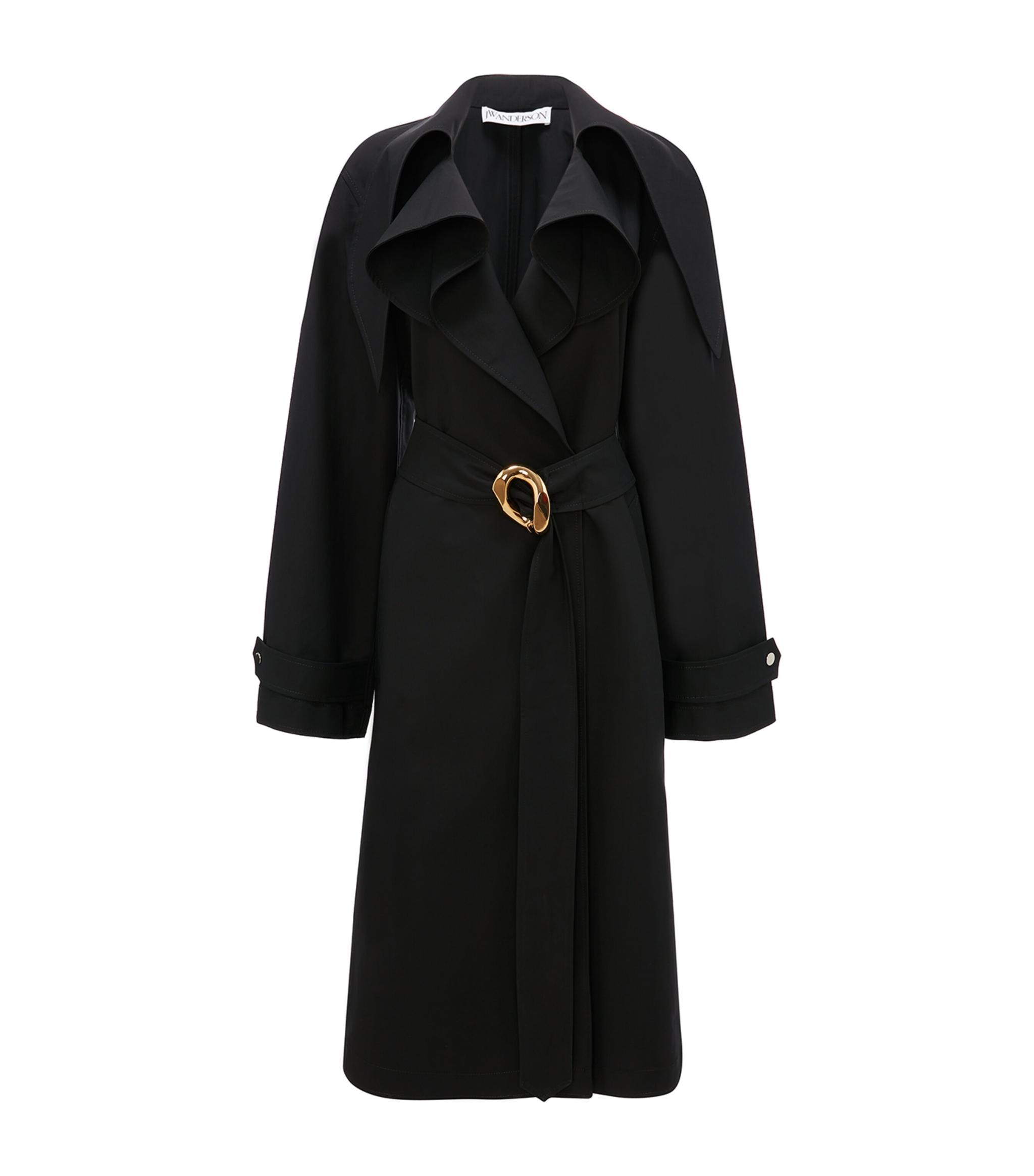 JW Anderson Chain-link Trench Coat in Black | Lyst