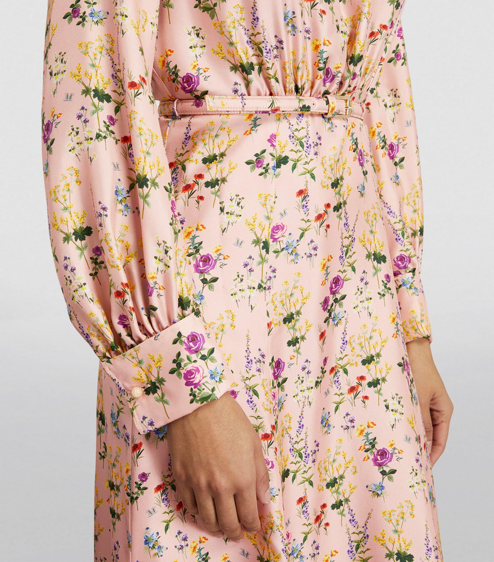 【送料 関税込】’S Max Mara Fleur floral silk maxi dress Fleur floral silk maxi dress in white - S Max Mara | Mytheresa