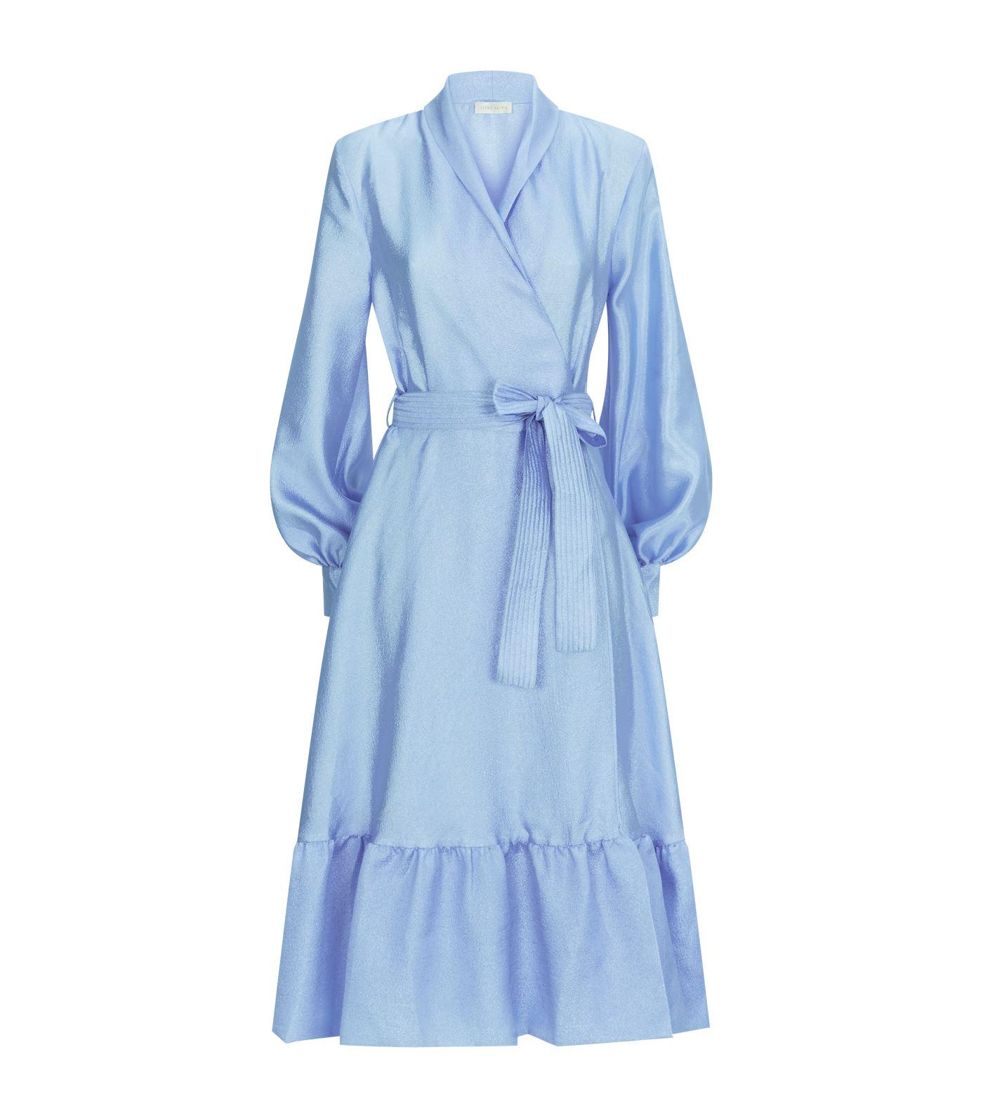 Stine Niki Wrap Dress in Blue | Lyst