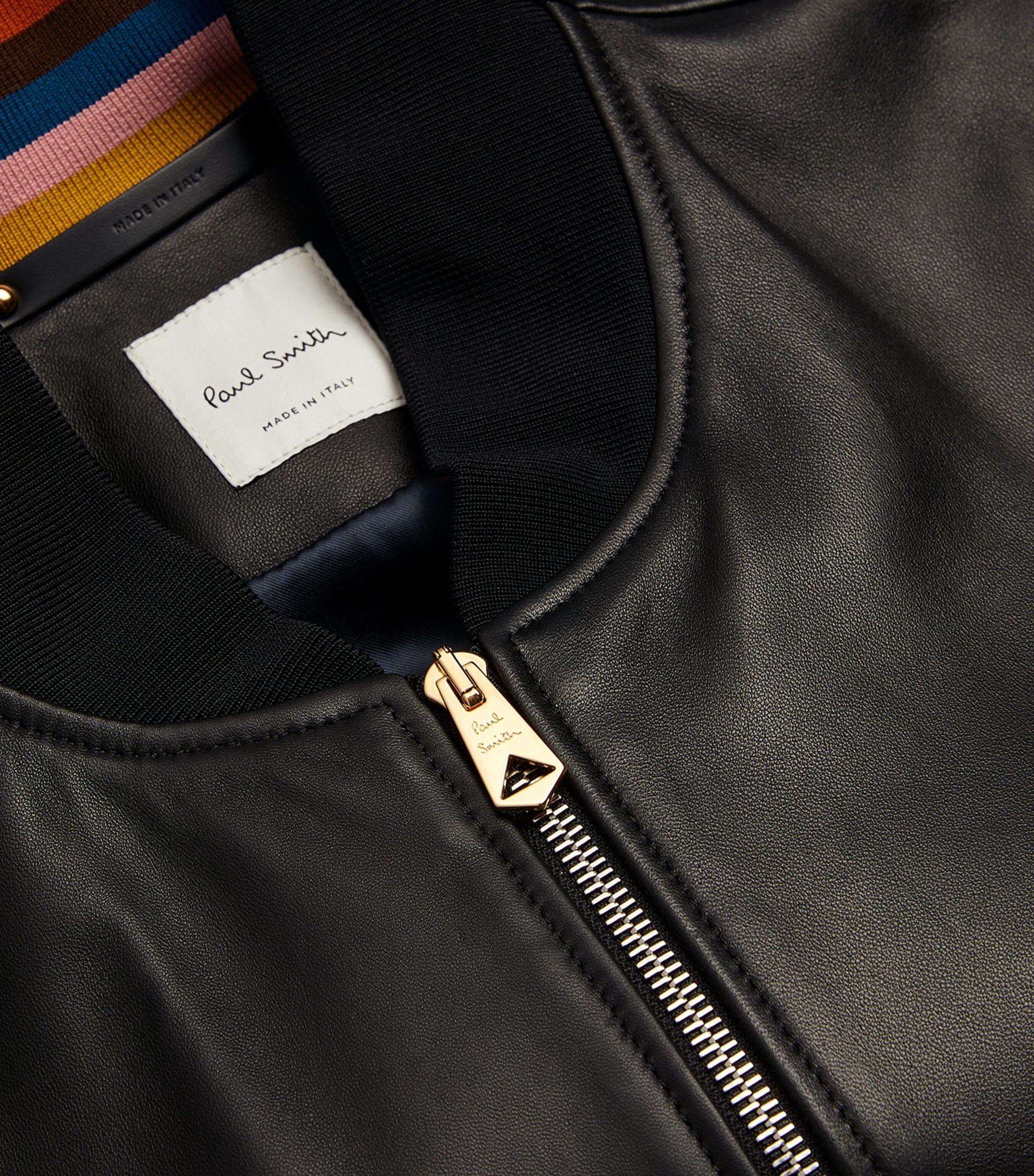Paul smith shop leather bomber