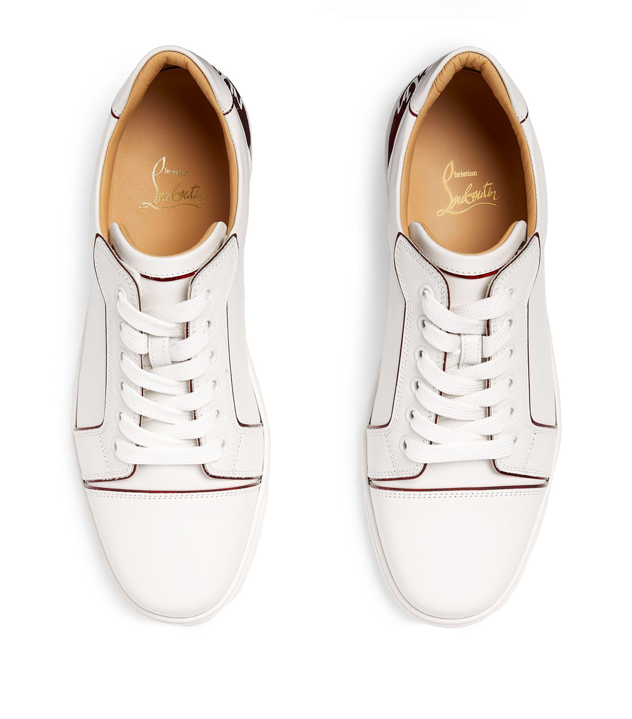 Christian Louboutin Fun Leather Sneakers in Red Lyst