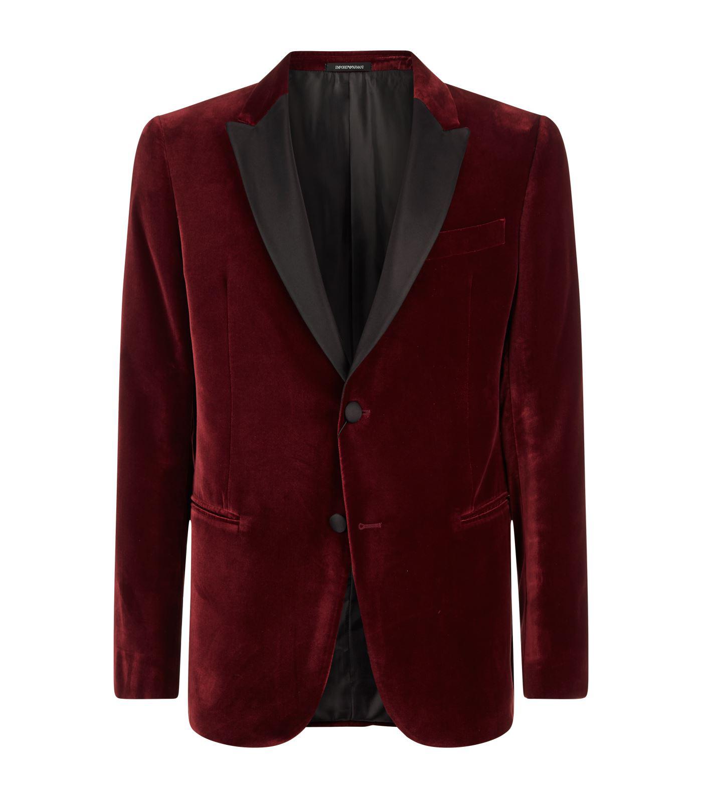 Armani collezioni velvet satin lapel jacket Clearance