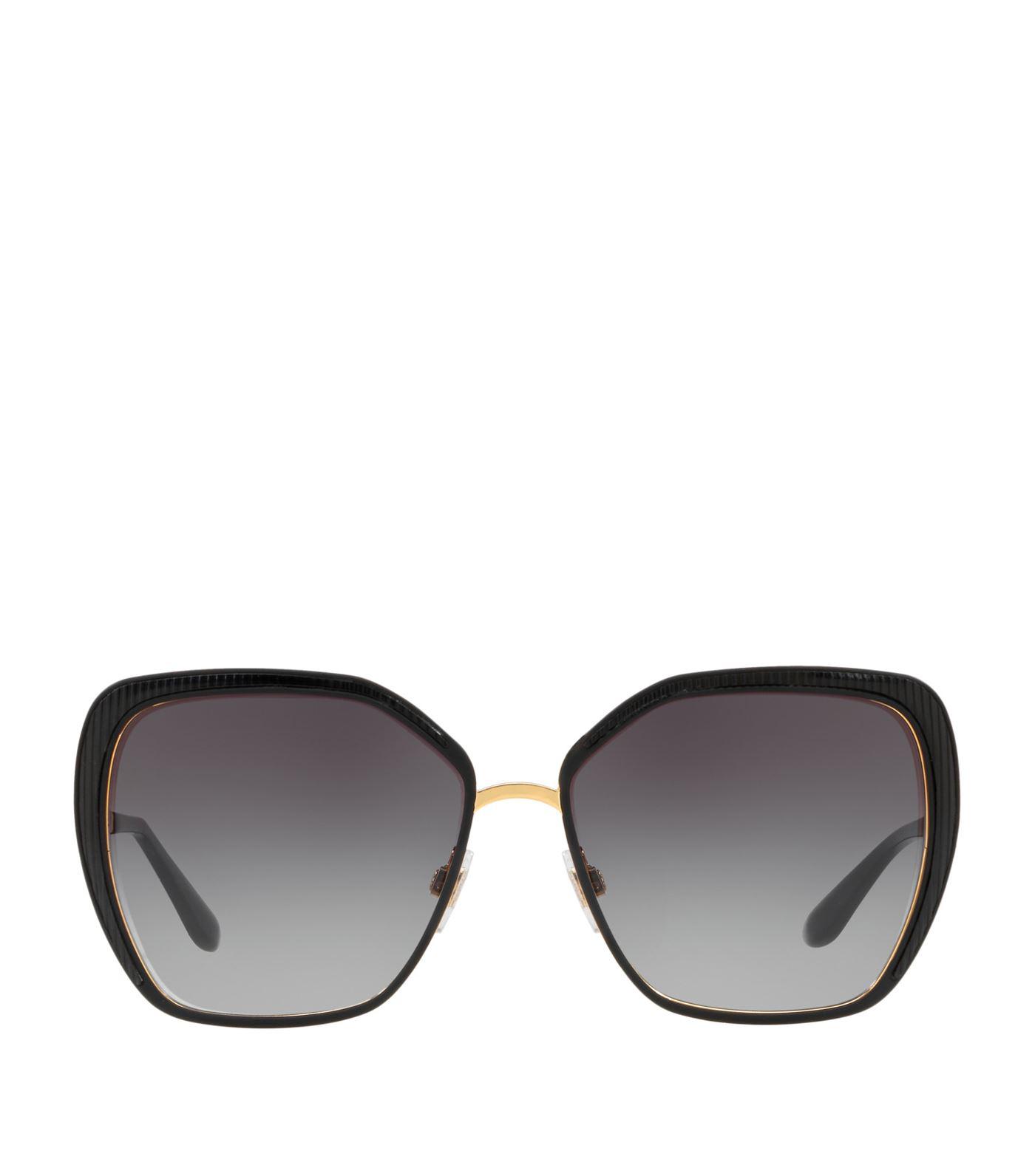 Dolce & Gabbana Oversized Square Sunglasses in Black - Lyst