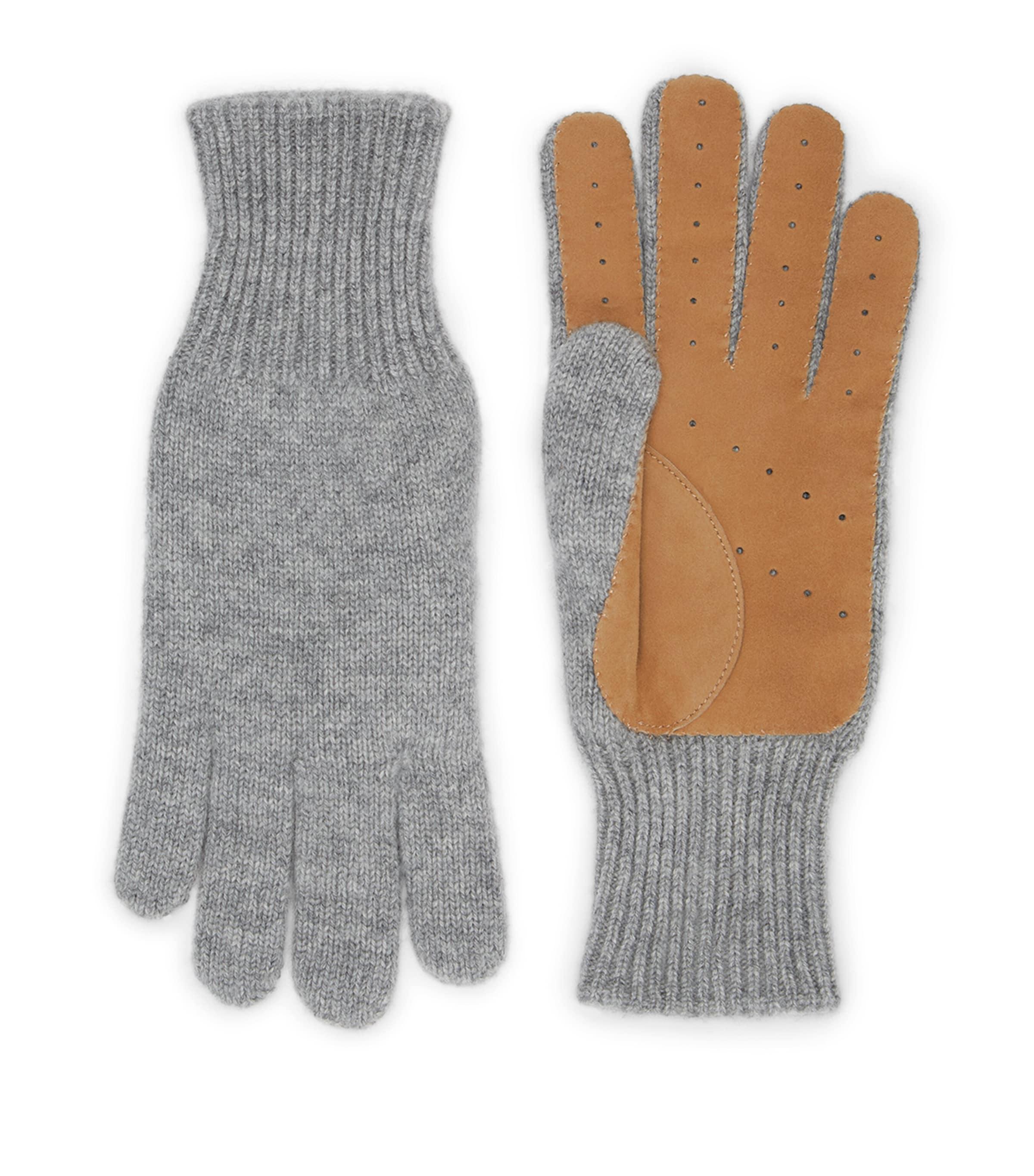 手袋 Brunello Cucinelli Gloves BRUNELLO CUCINELLI Leather-Trimmed Suede Gloves for Men | MR