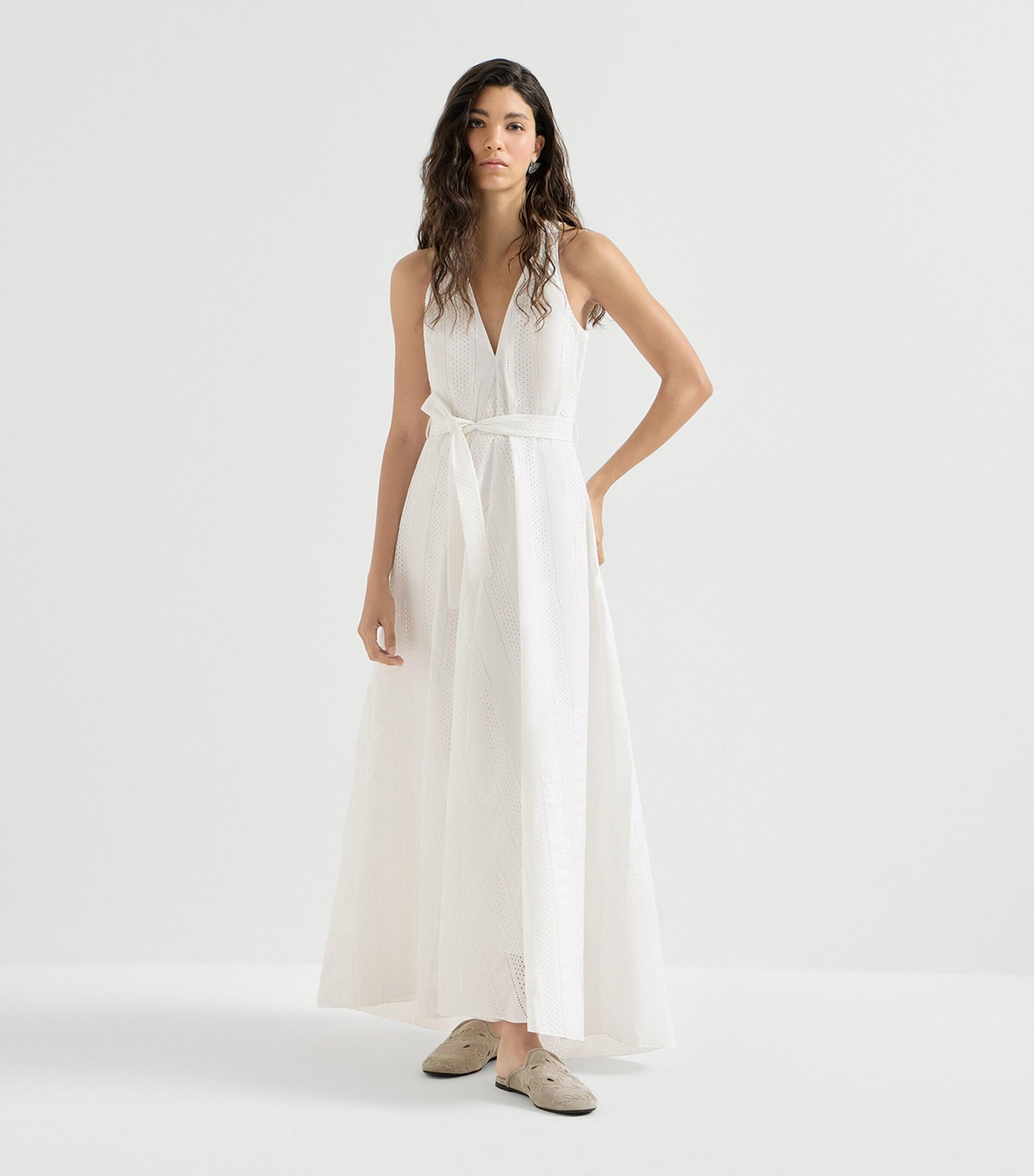 formal short flowy dress Botanical Print Midi Dress-Green White Flowy | Women's Dresses