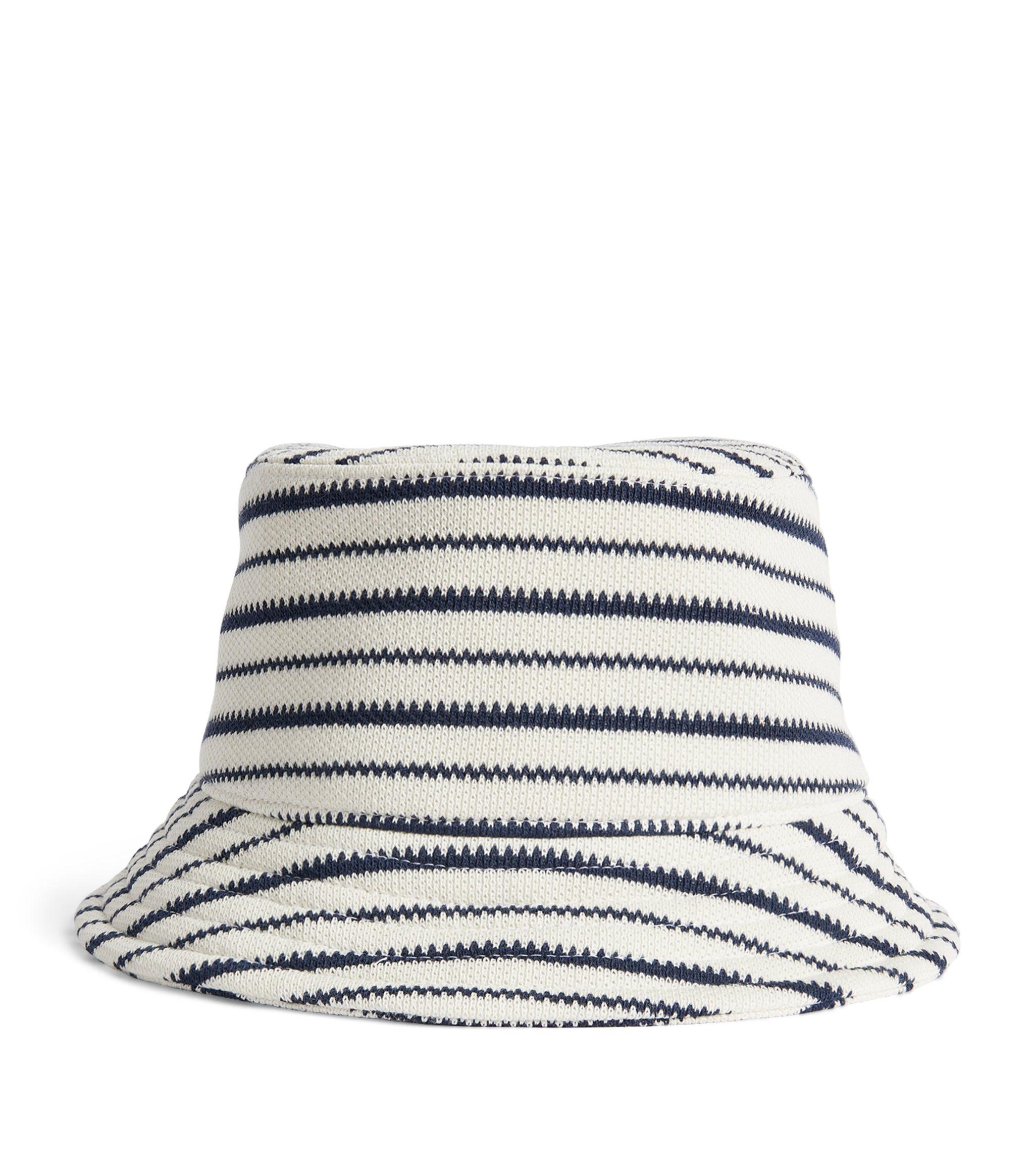 Eton Striped Bucket Hat in White | Lyst