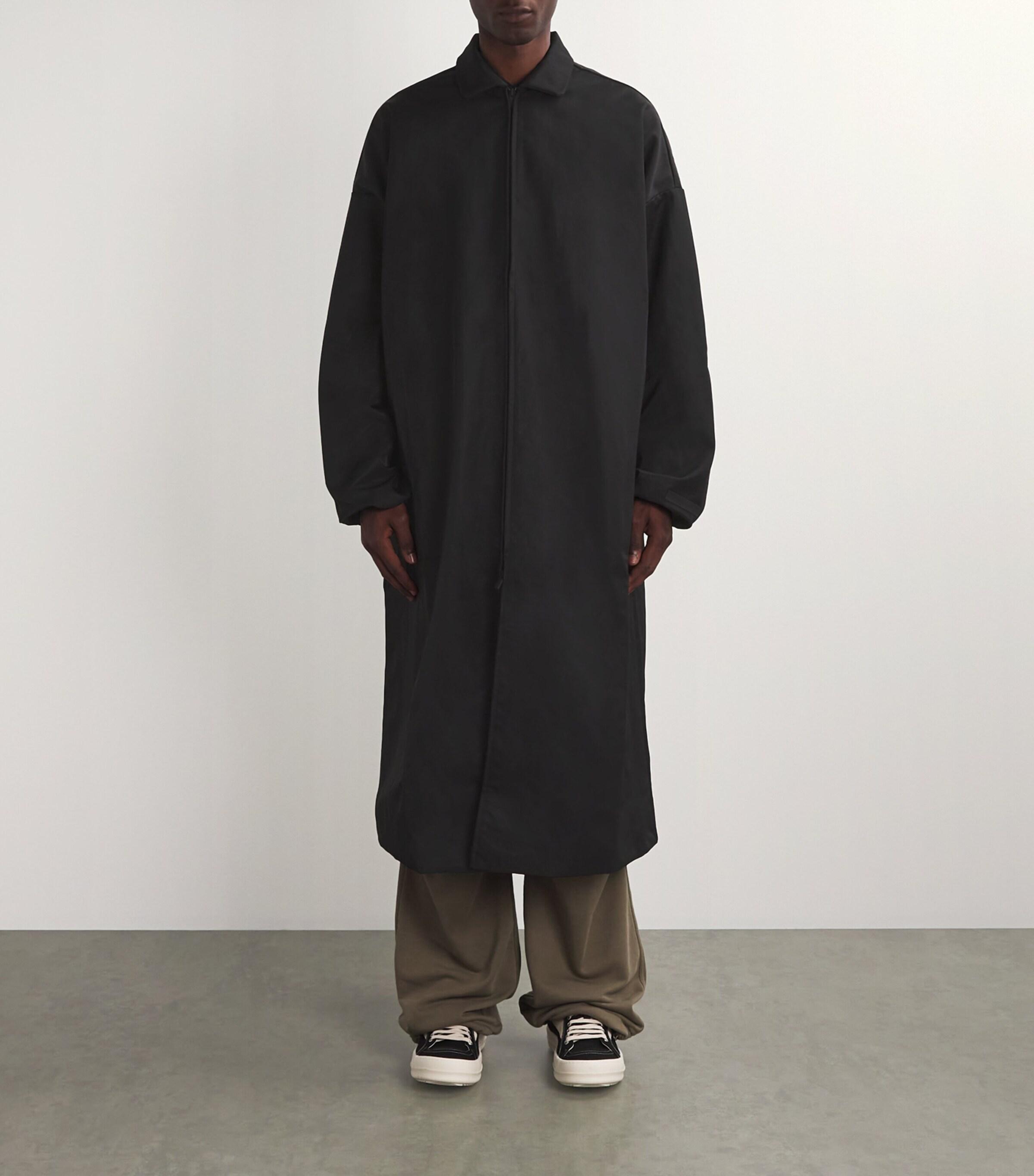 Fear Of God Crinkle Nylon Trench Coat in Black for Men | Lyst UK