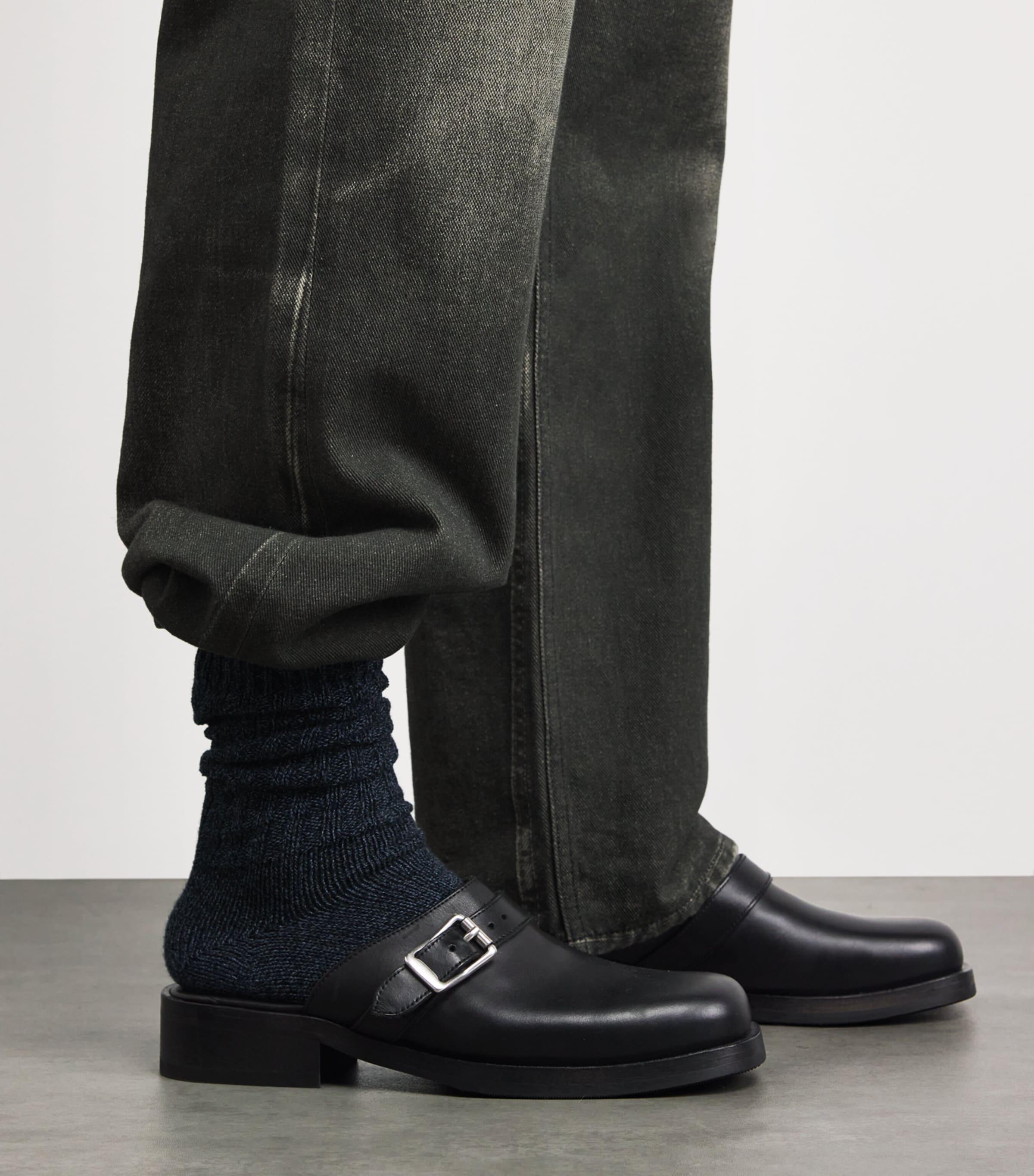 Our Legacy Leather Camion Mules in Black for Men | Lyst