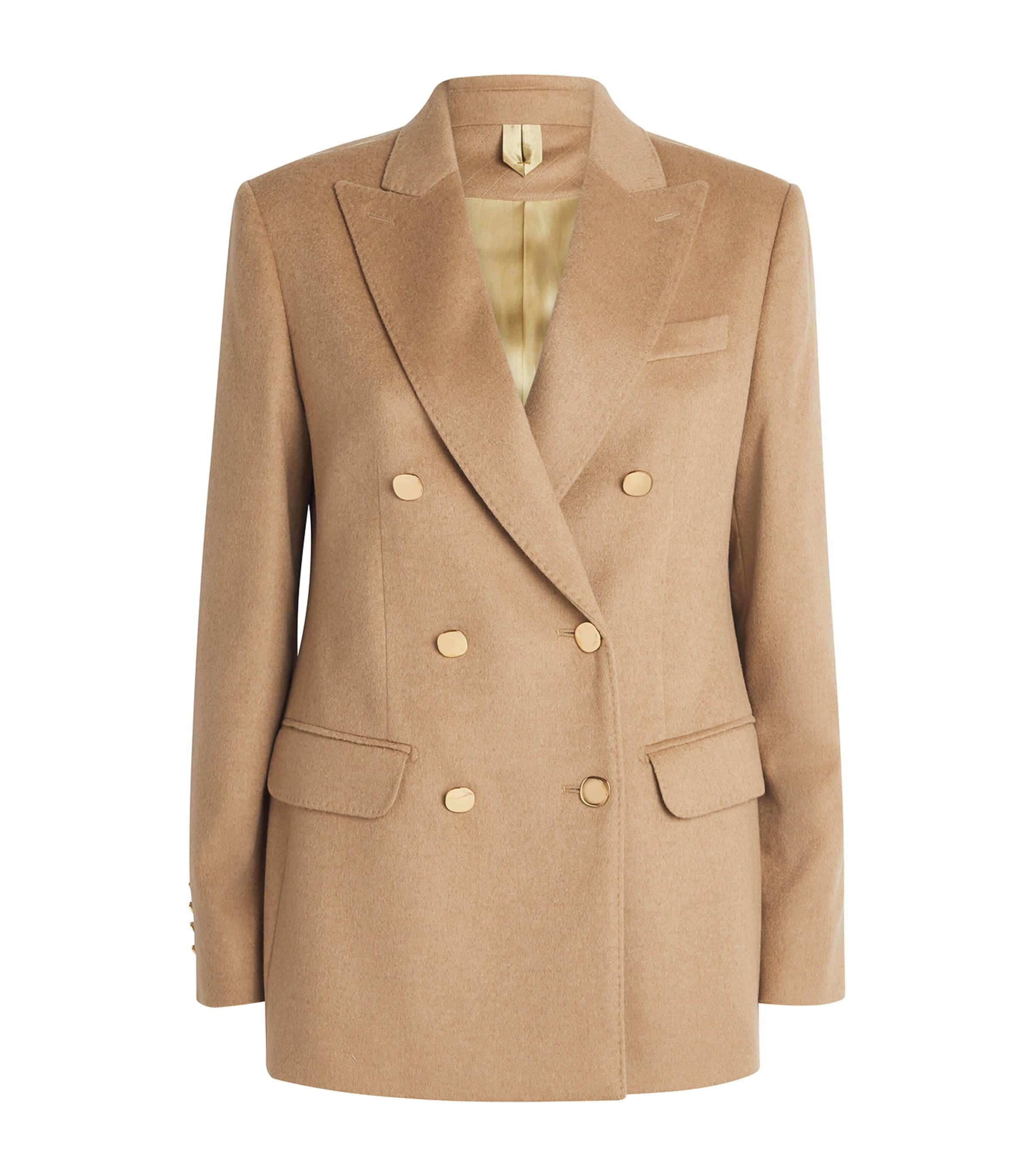 Max Mara シングル 長袖ブレザー シングル テーラードジャケット ブレザー 銀タグ ウール シルク