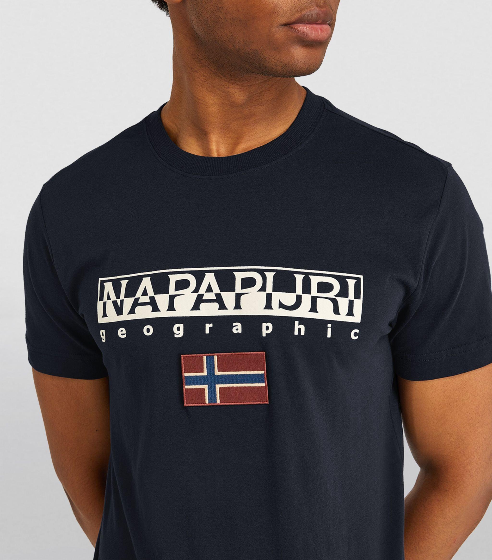 Napapijri Logo T-shirt in Black for Men |