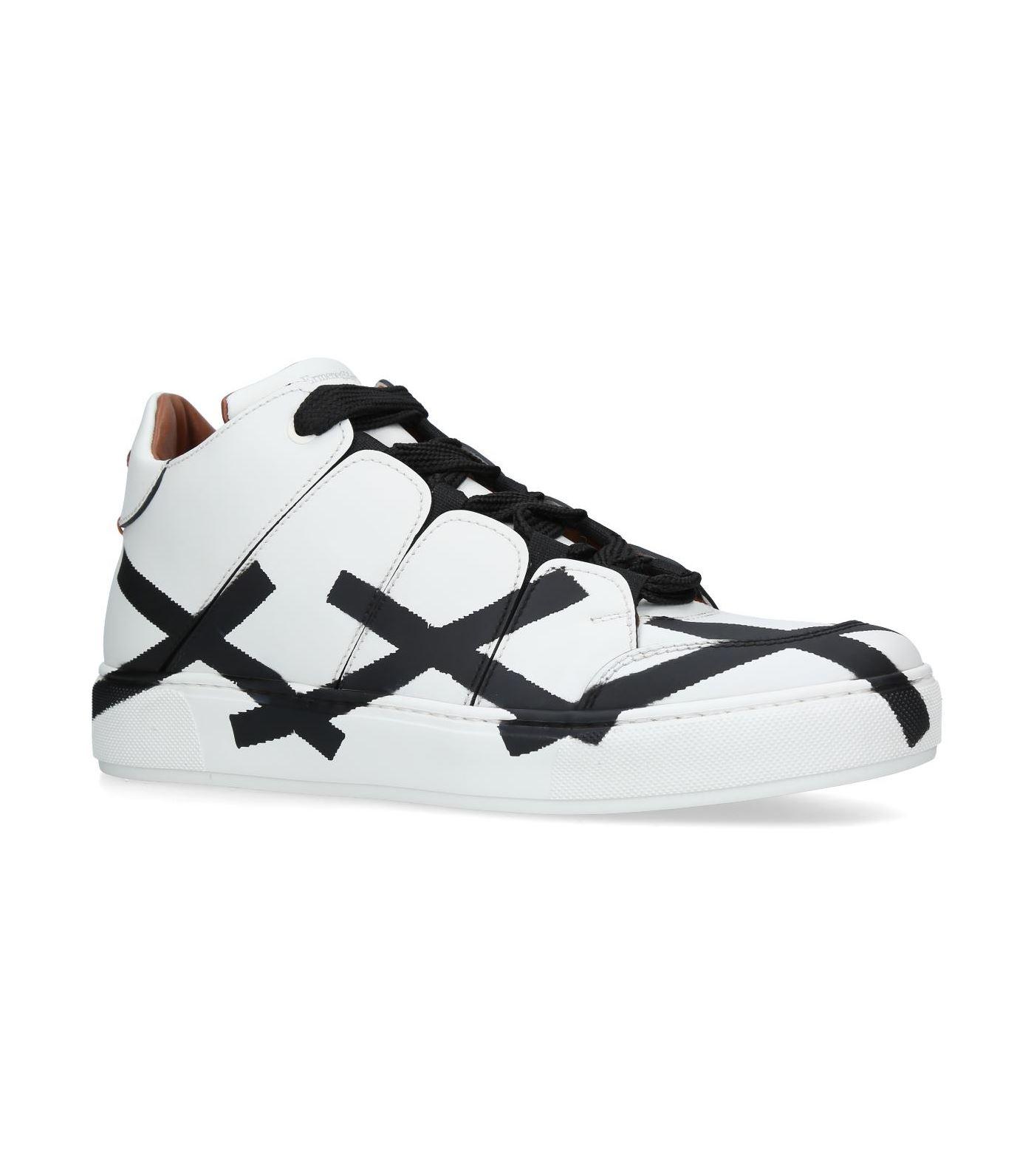 ZEGNA Cross Midtop Trainers in White for Men | Lyst Canada