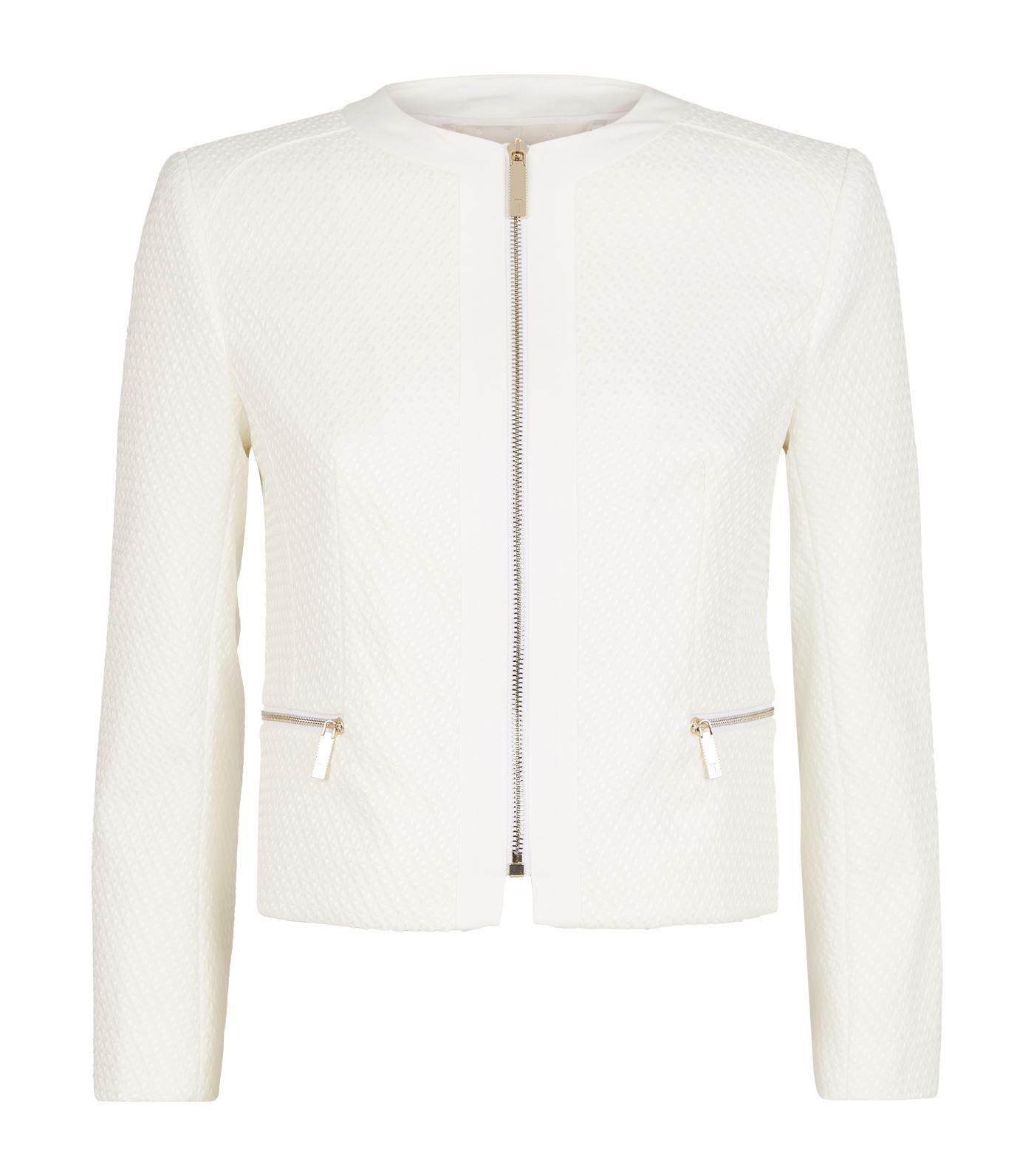 Ted Baker Taahra Cropped Jacket in Ivory (White) Lyst
