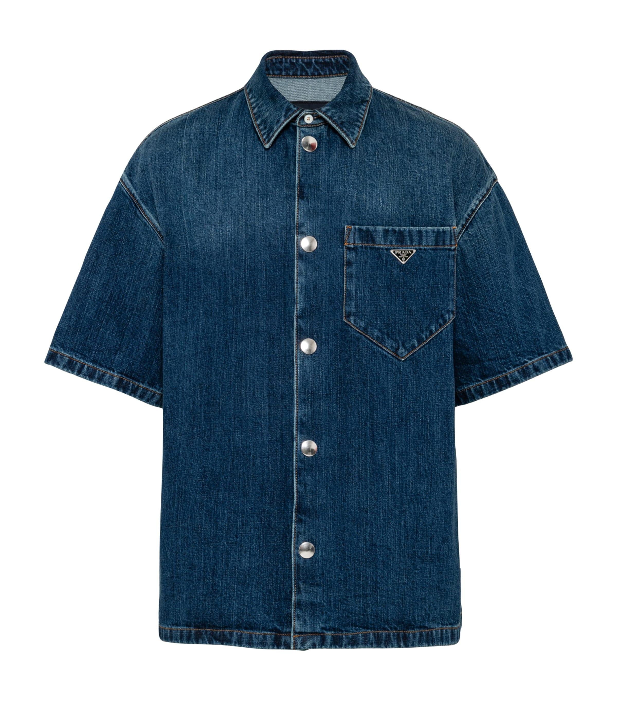 Prada denim shirt clearance
