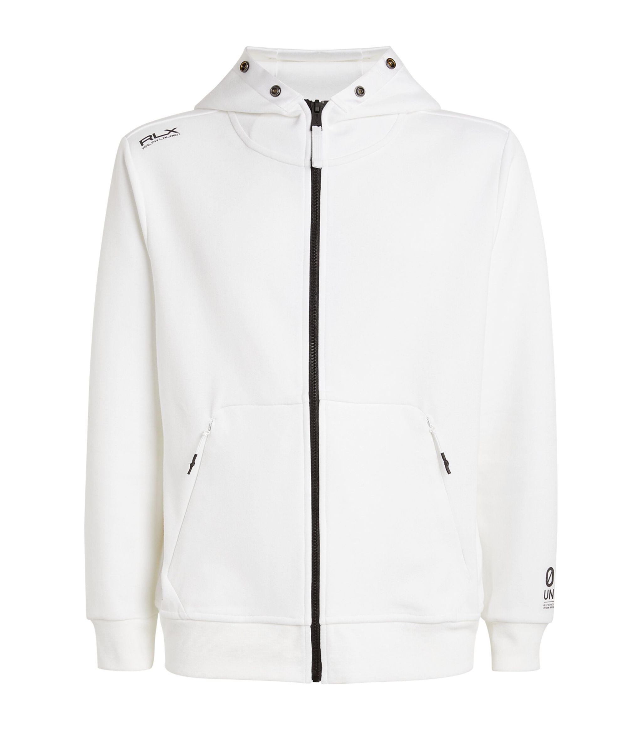 Ralph Lauren Zip-Up Hoodie in White for Men Lyst