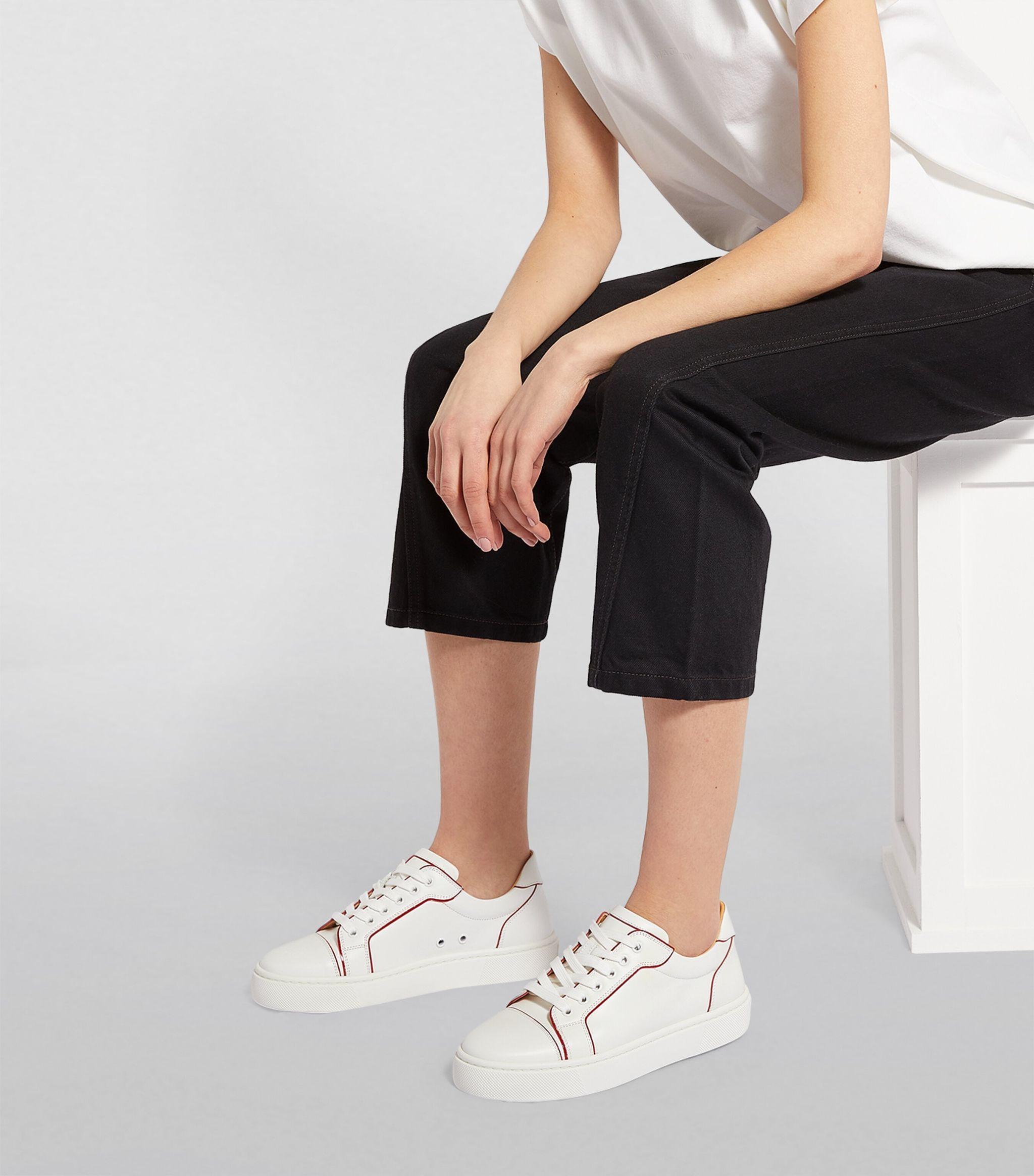 louboutin sneakers leather