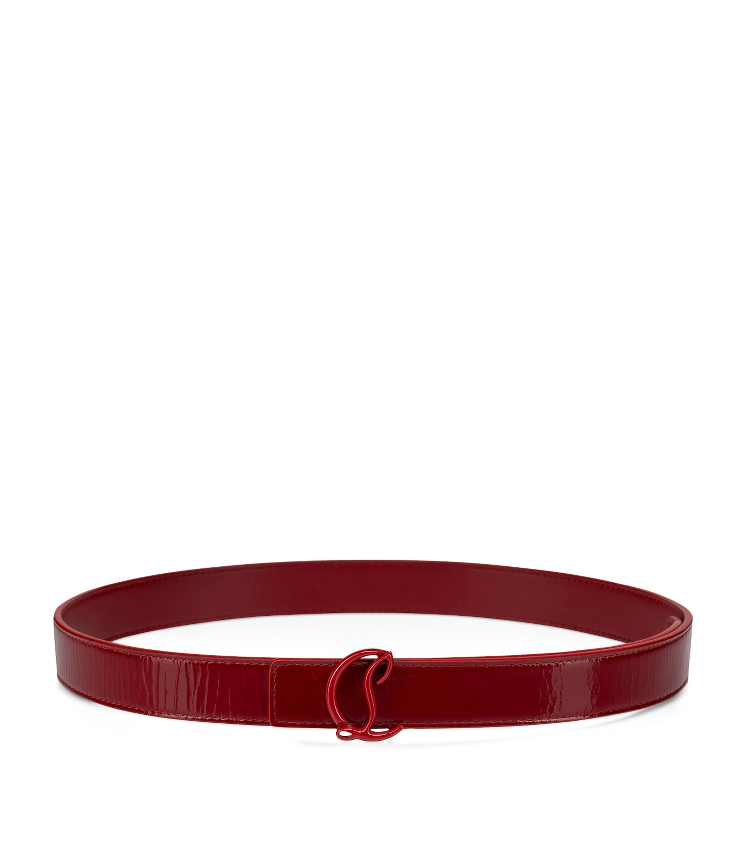 christian louboutin red belt