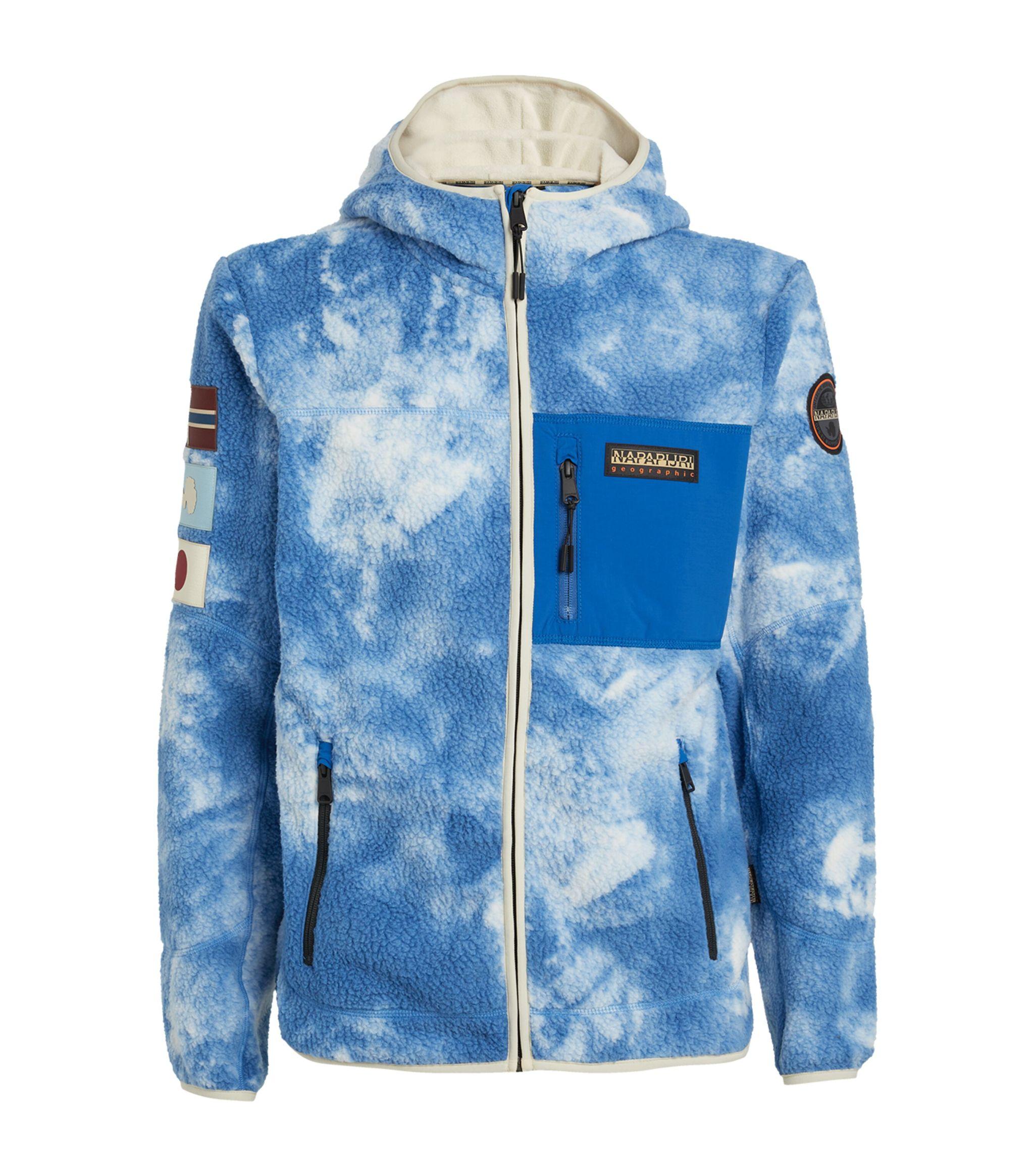 Napapijri Cloud Yupik Fleece Hoodie in Blue for Men | Lyst