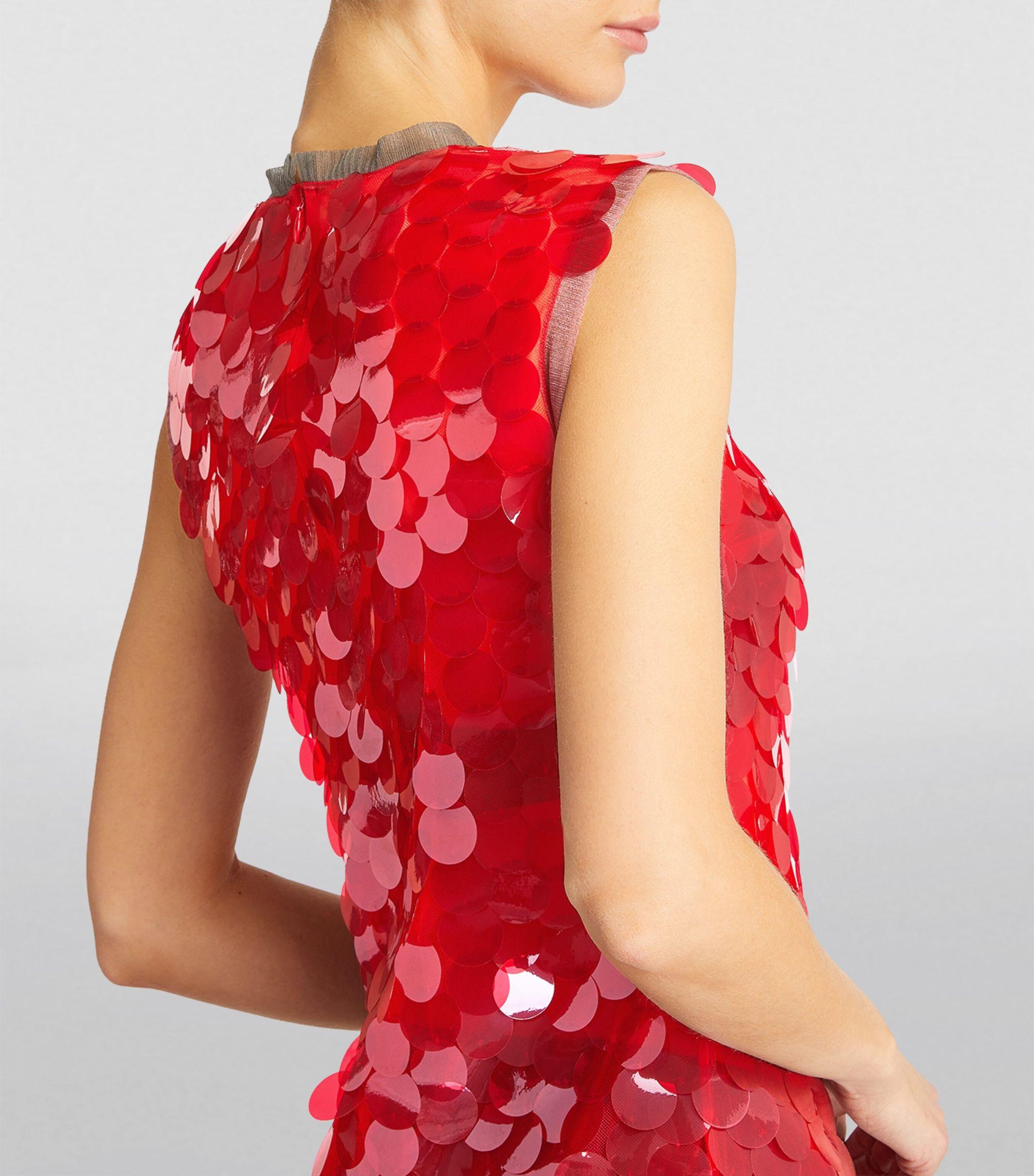 16Arlington Red Sidd Midi Dress