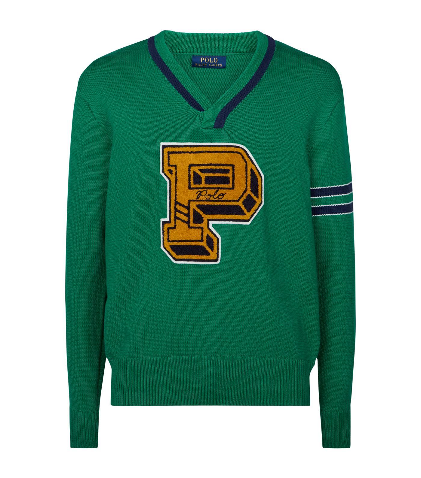 polo varsity sweater