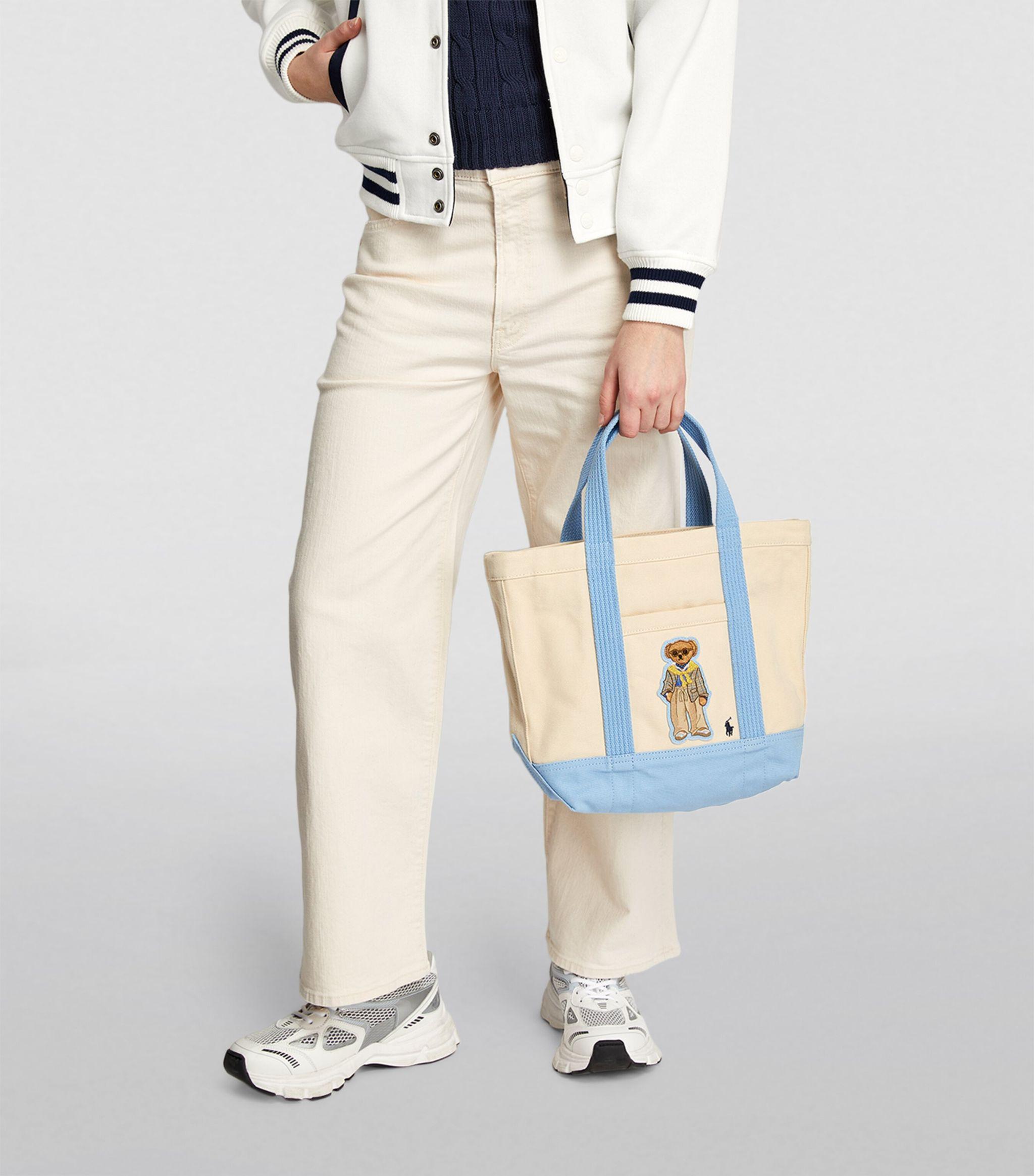 Polo Ralph Lauren Small Polo Bear Tote Bag in Blue Lyst