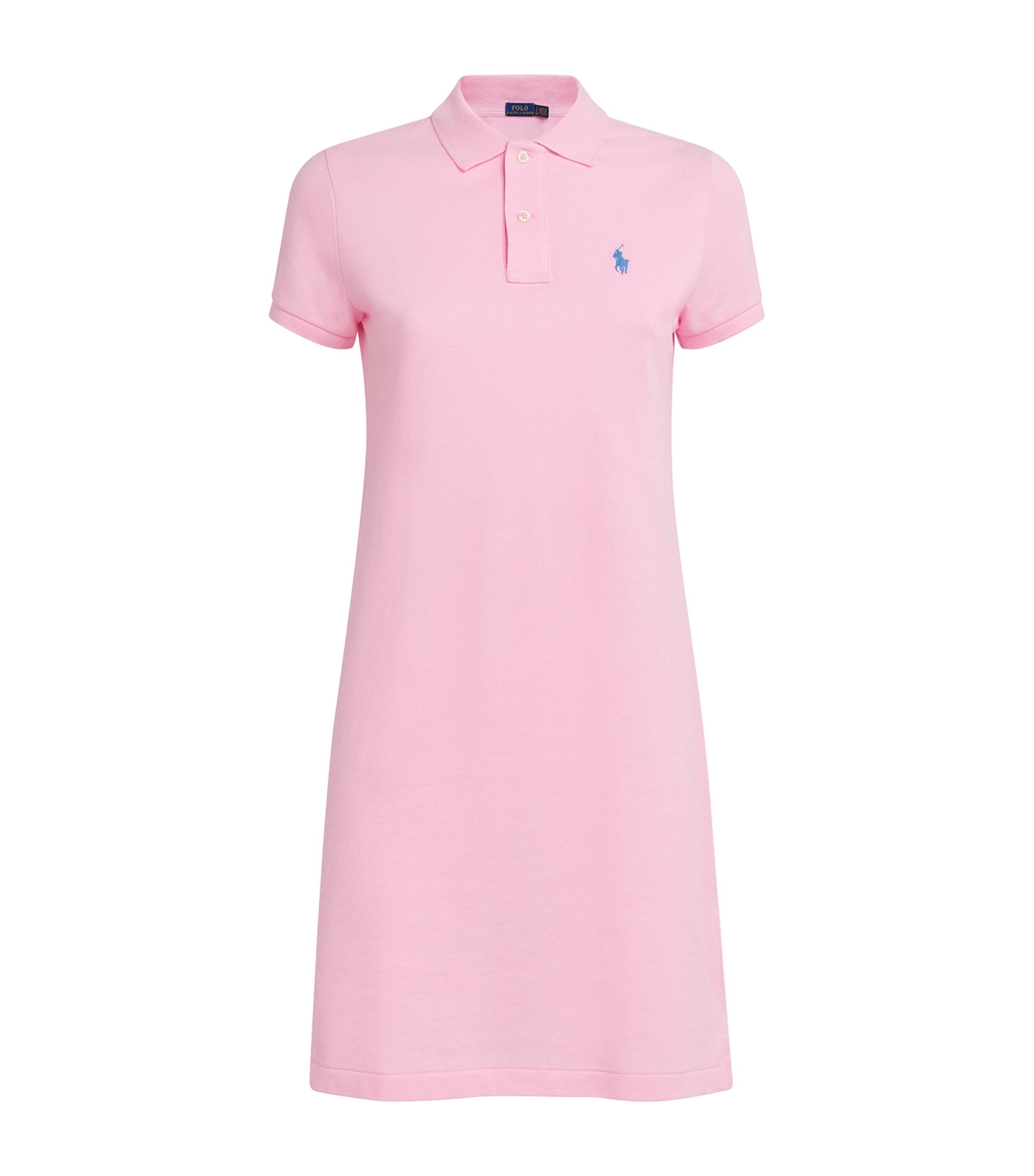 Polo Ralph Lauren Cotton Mesh Polo Dress in Pink | Lyst