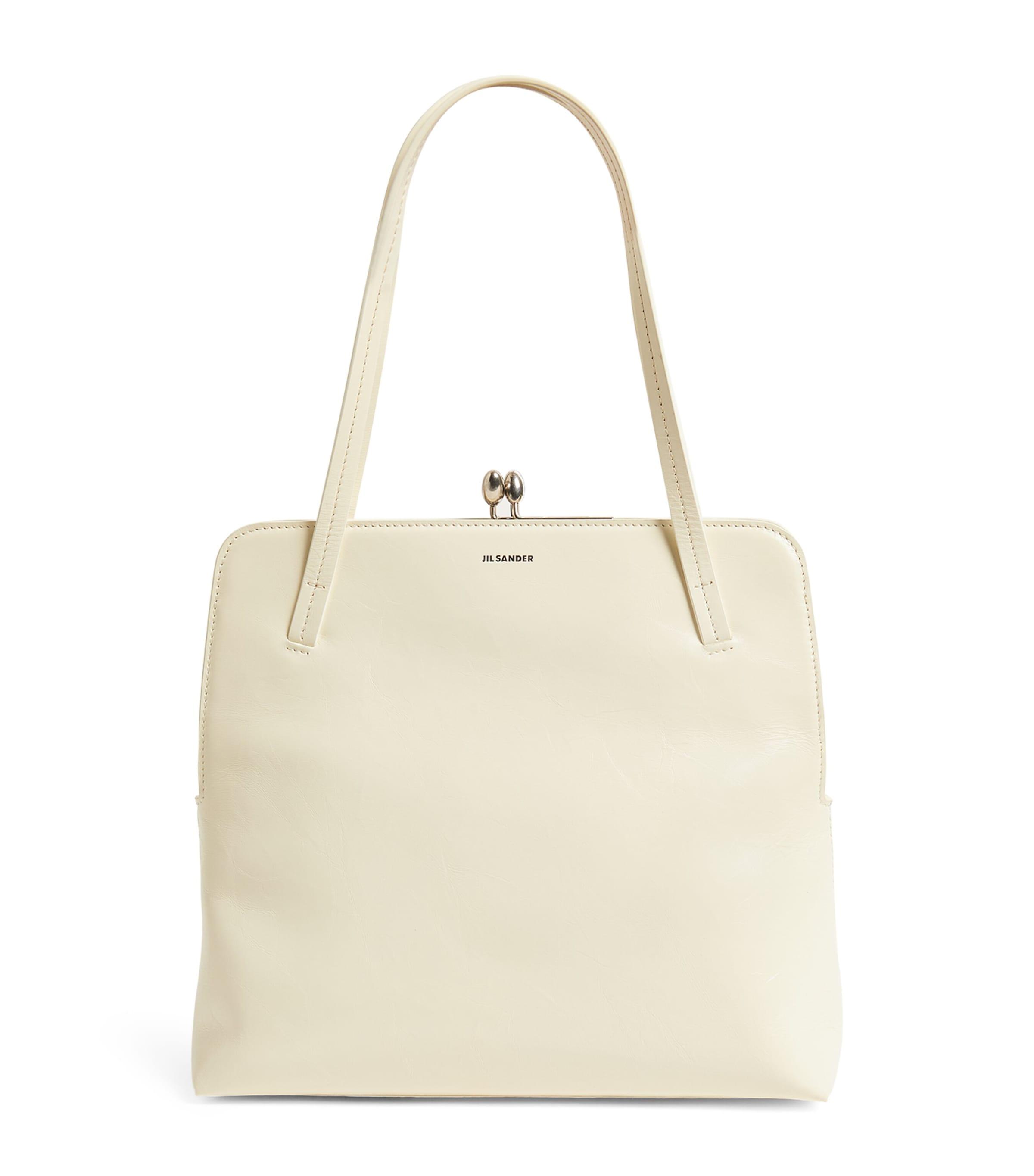 Jil Sander Medium Goji Square Bag in Natural | Lyst UK