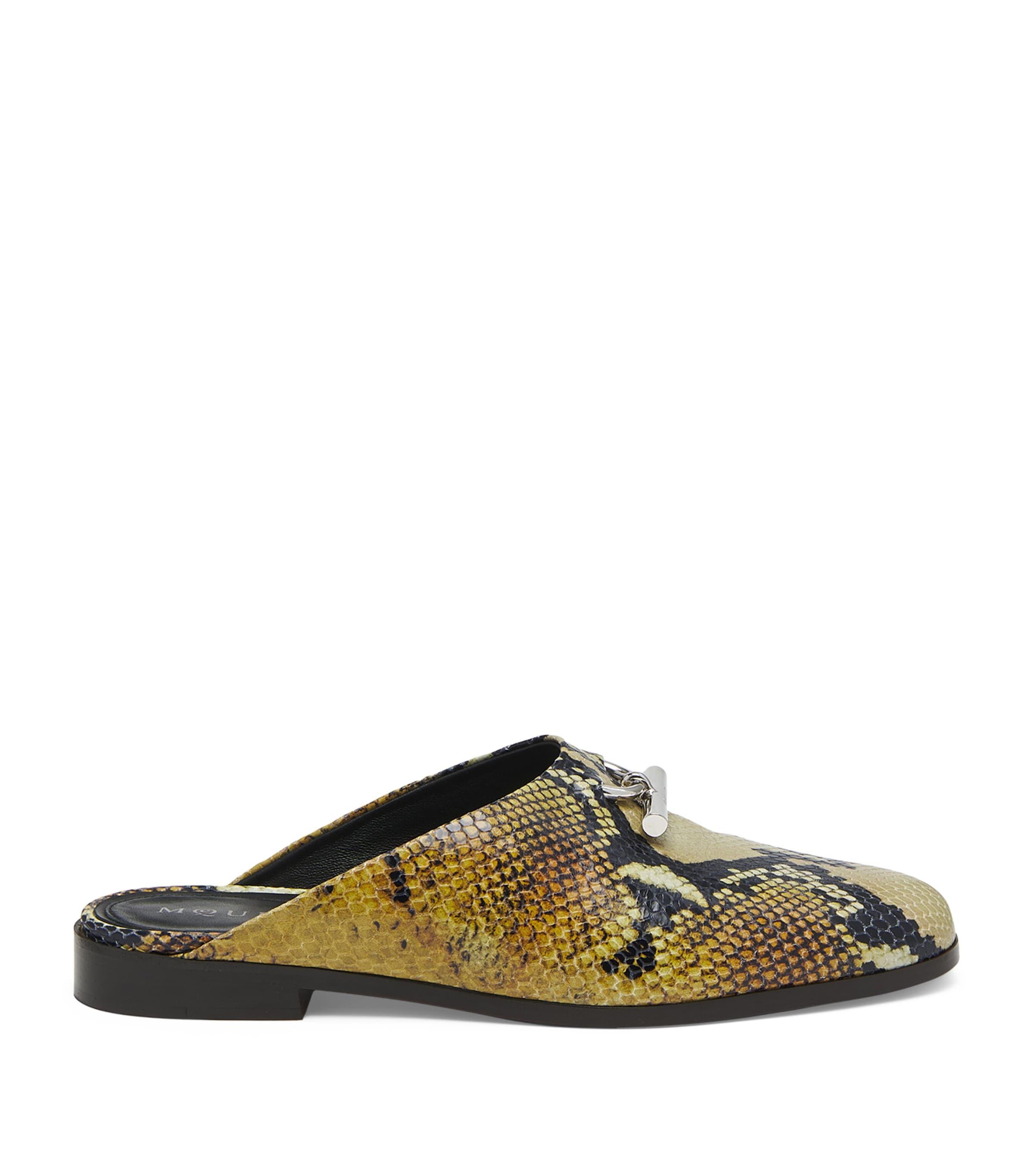 サンダル・ミュール alexander mcqueen SS23 MULE PUNK (733188_WHSWD1081) Alexander McQueen Punk Flat Mules in Black | LN-CC