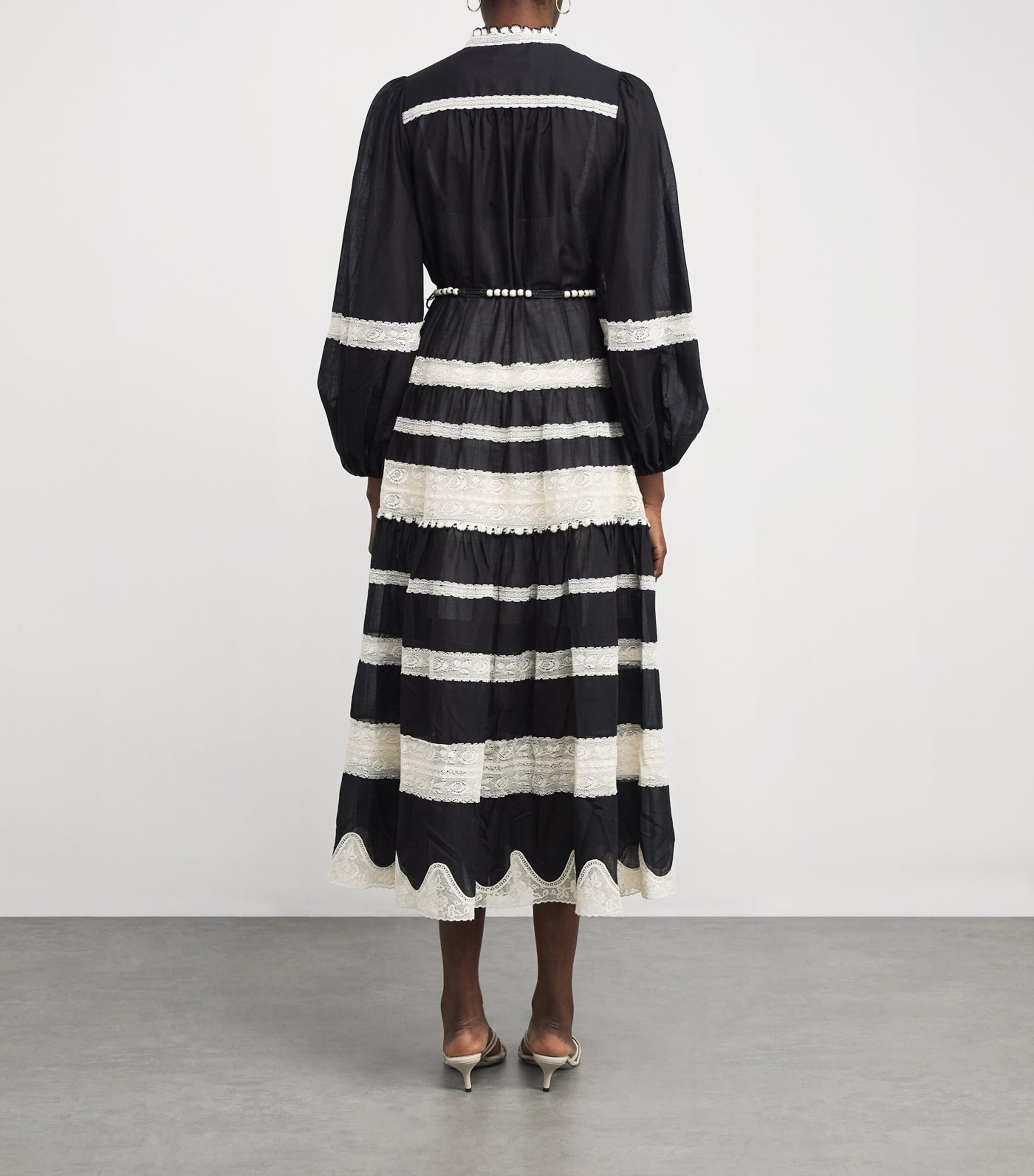 ワンピース Zimmermann Rhiannon Billow Maxi Dress Zimmermann Rhiannon Billow Maxi Dress In Black | ModeSens