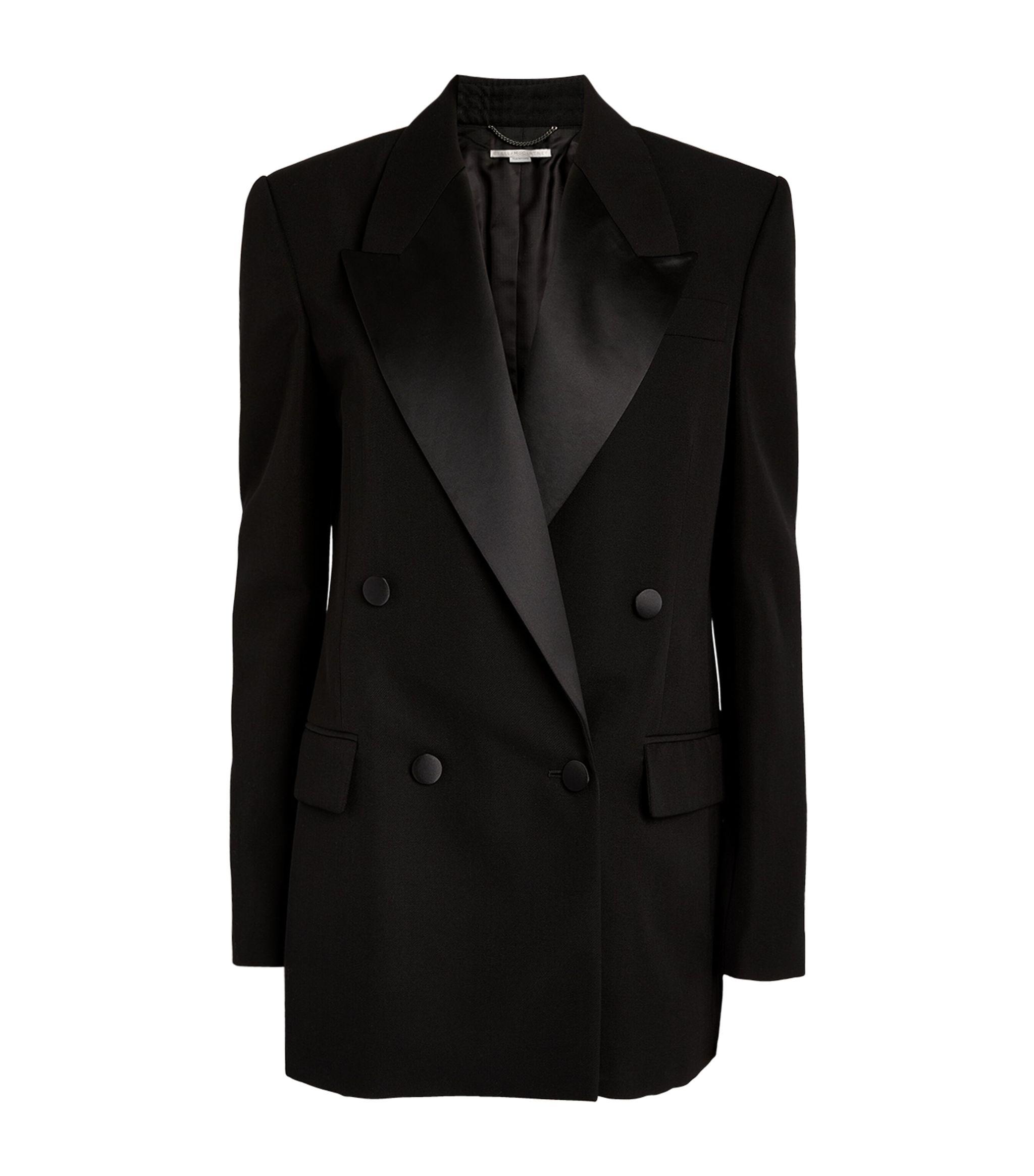 Stella McCartney Wool Tuxedo Jacket in Black | Lyst
