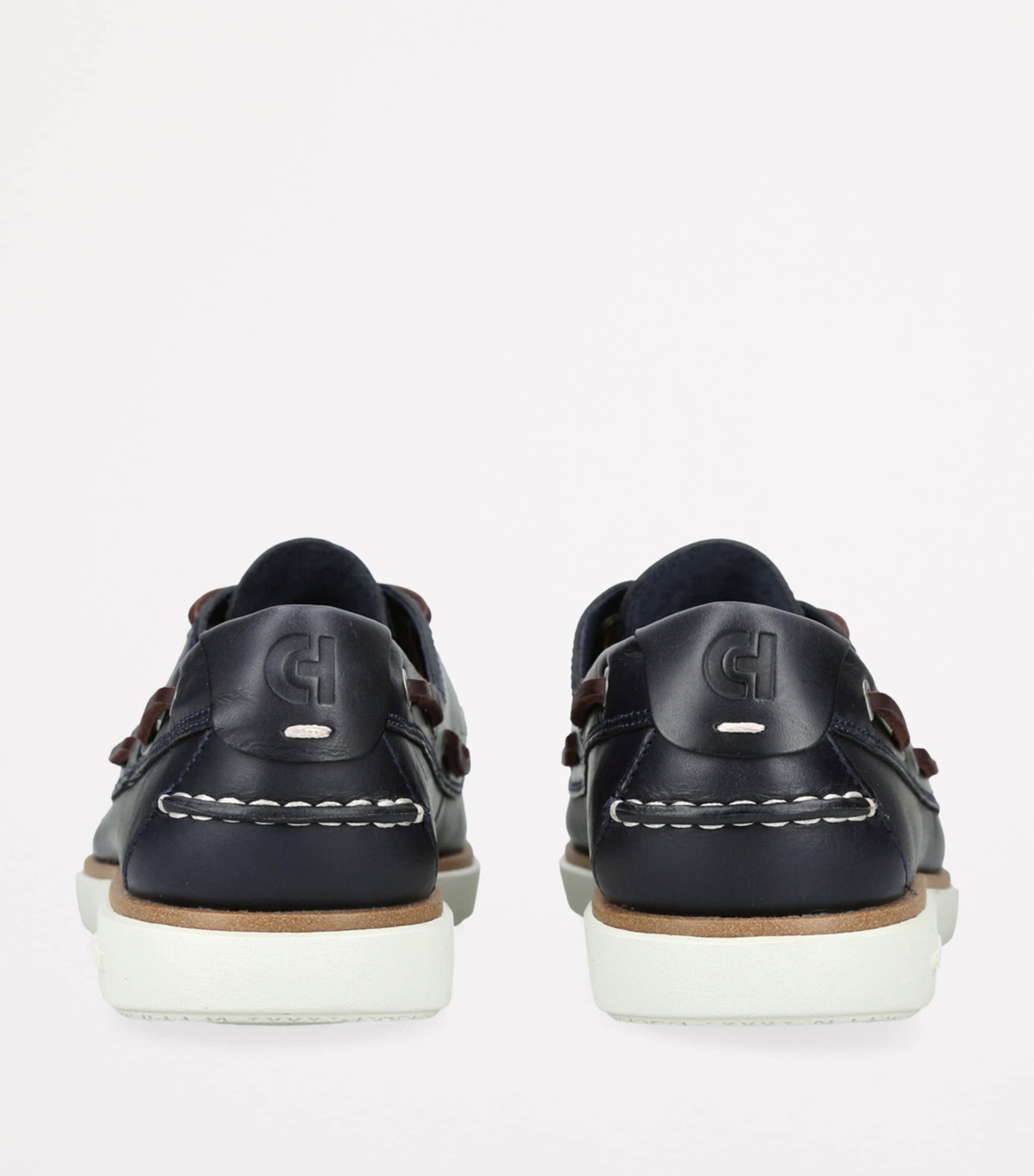 靴 COLE HAAN / deck shoes driving shoes Men's Nantucket Slip-On Deck Shoes in Black | Cole Haan