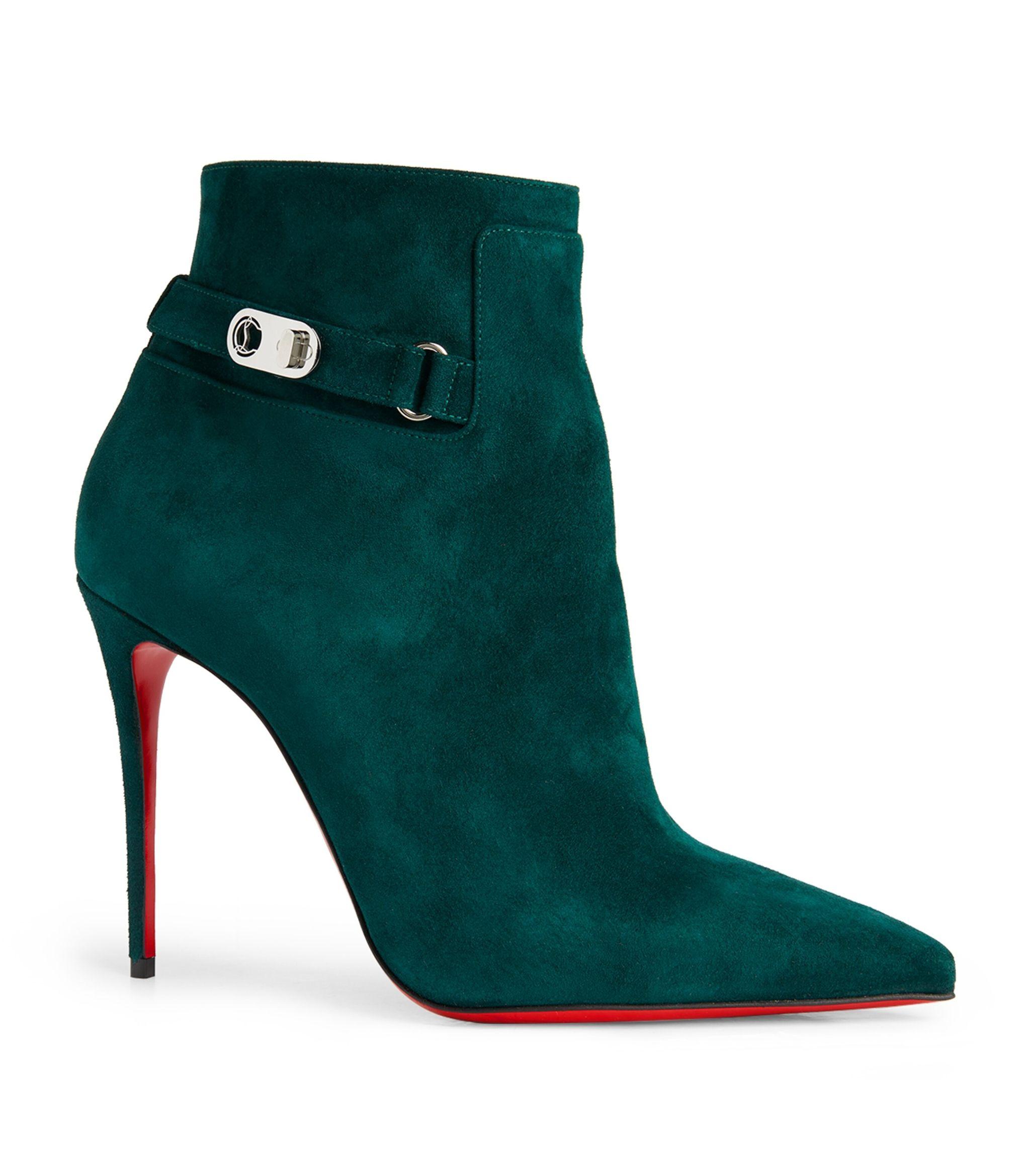 Christian Louboutin Lock So Kate Booty Suede Ankle Boots 100 Christian Louboutin Lock So Kate Booty Suede Ankle Boots 100
