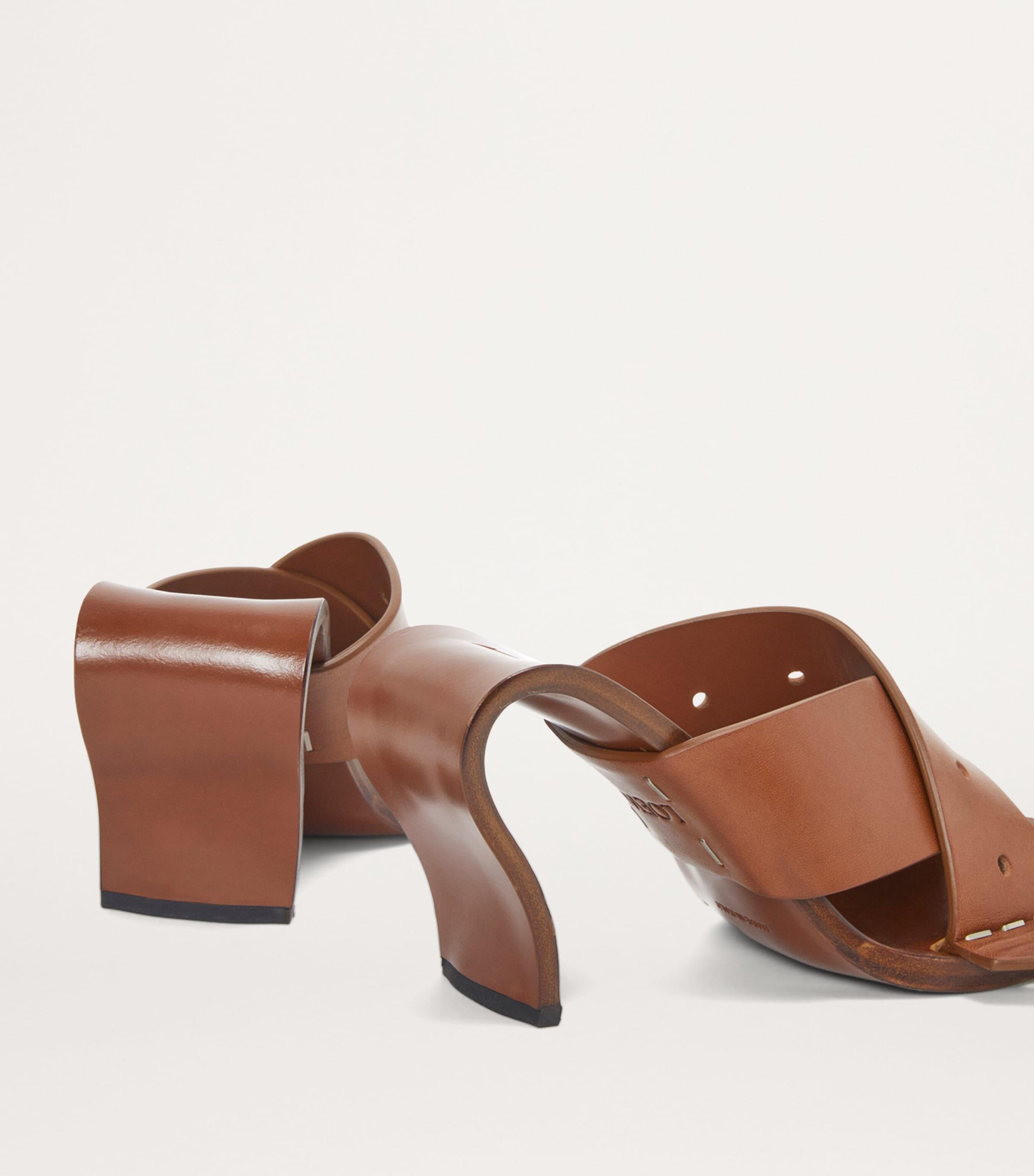 LOEWE GALA SANDAL 90 ロエベ サンダル ヒール レザー 茶 Loewe Calfskin Gala Heeled Sandals 90 in Brown | Lyst