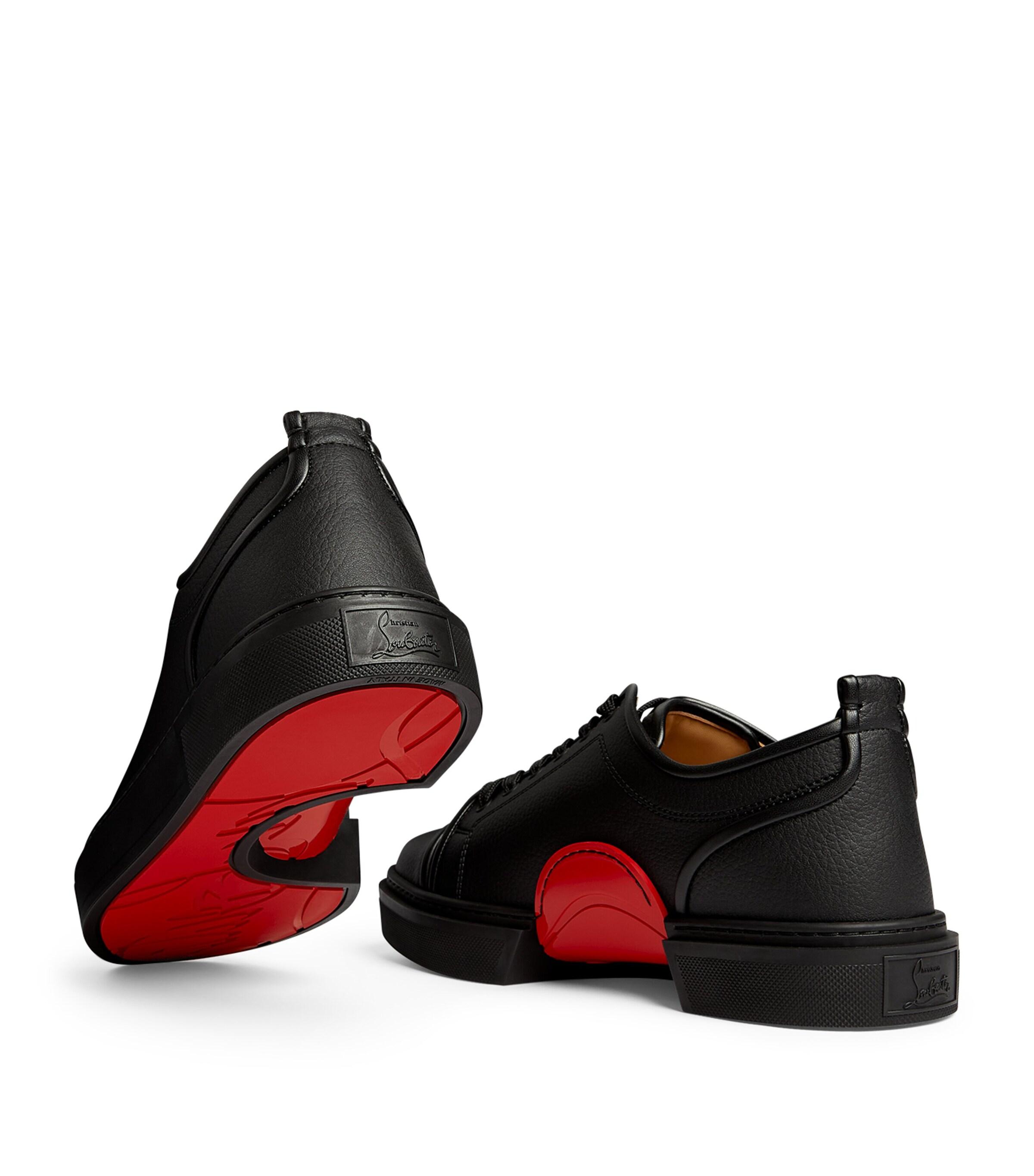 Christian Louboutin Adolon Junior Vegan Leather Low-Top Trainers 