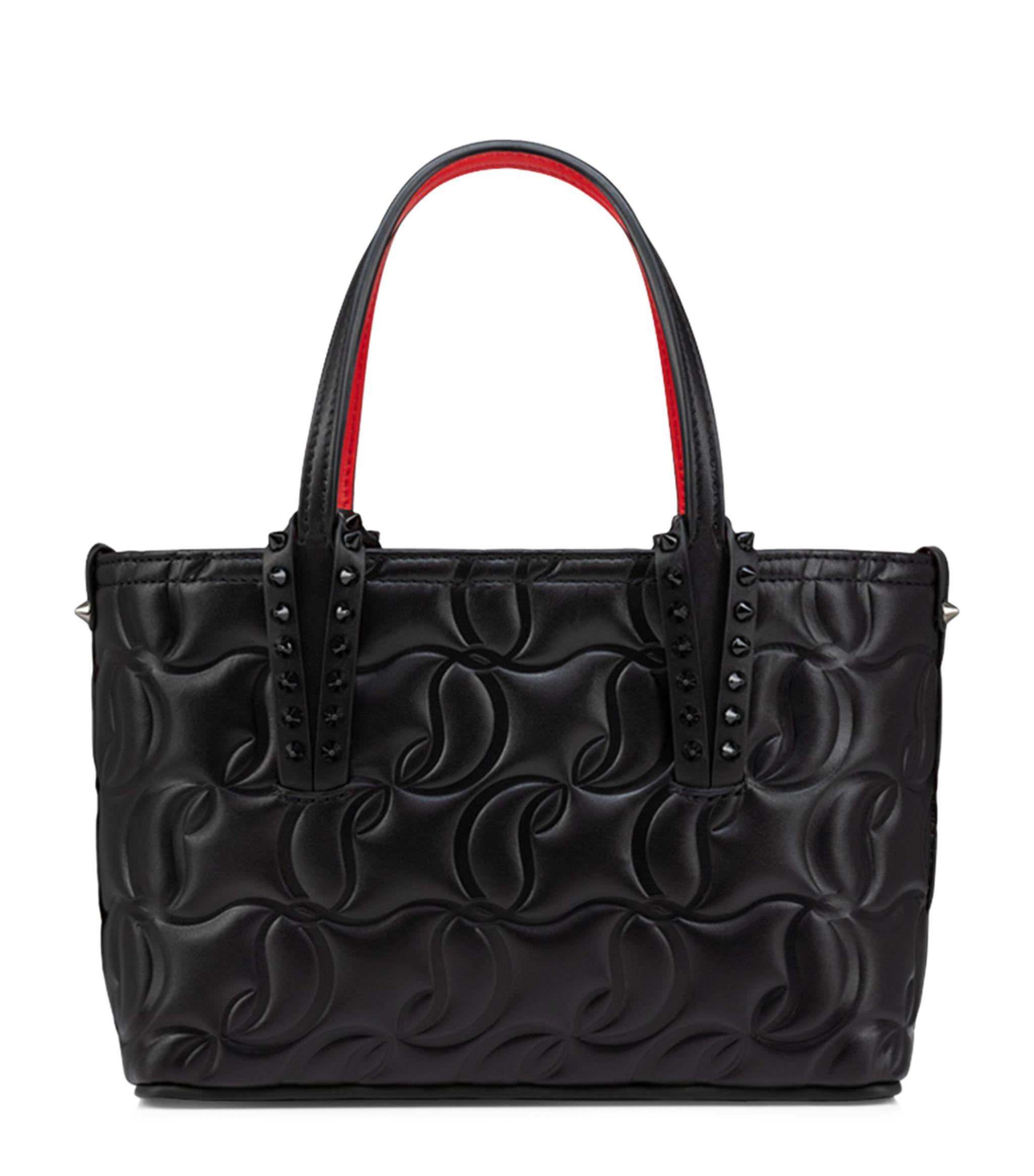 Christian louboutin black online tote bag