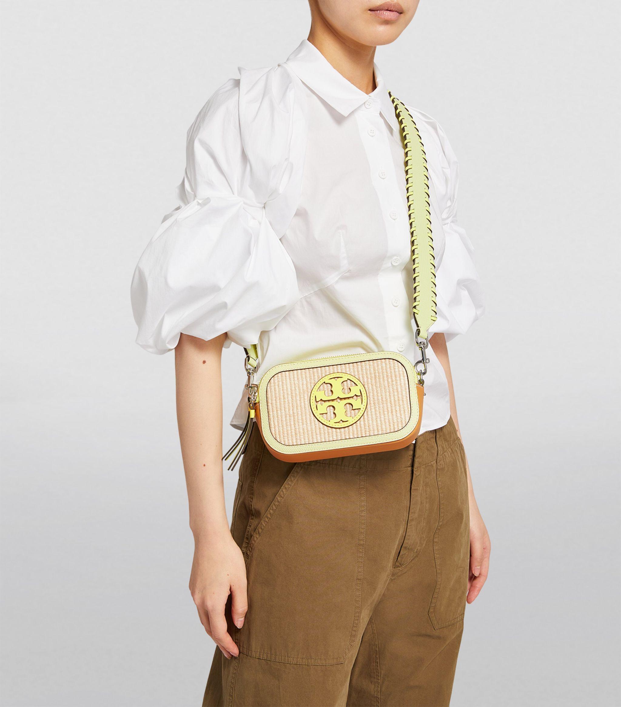 Mini Miller Raffia Crossbody Bag: Women's Handbags, Crossbody Bags