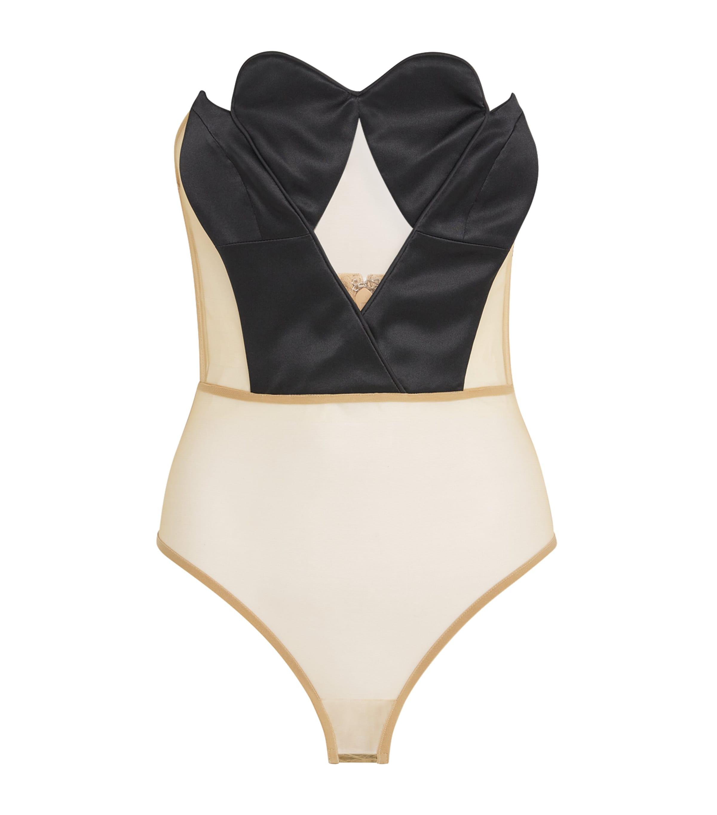 オールインワン・サロペット NENSI DOJAKA Women Bodysuit Tops NDSS23TOP039BLACK Black Nensi Dojaka Bodysuits for Women | Online Sale up to 80% off