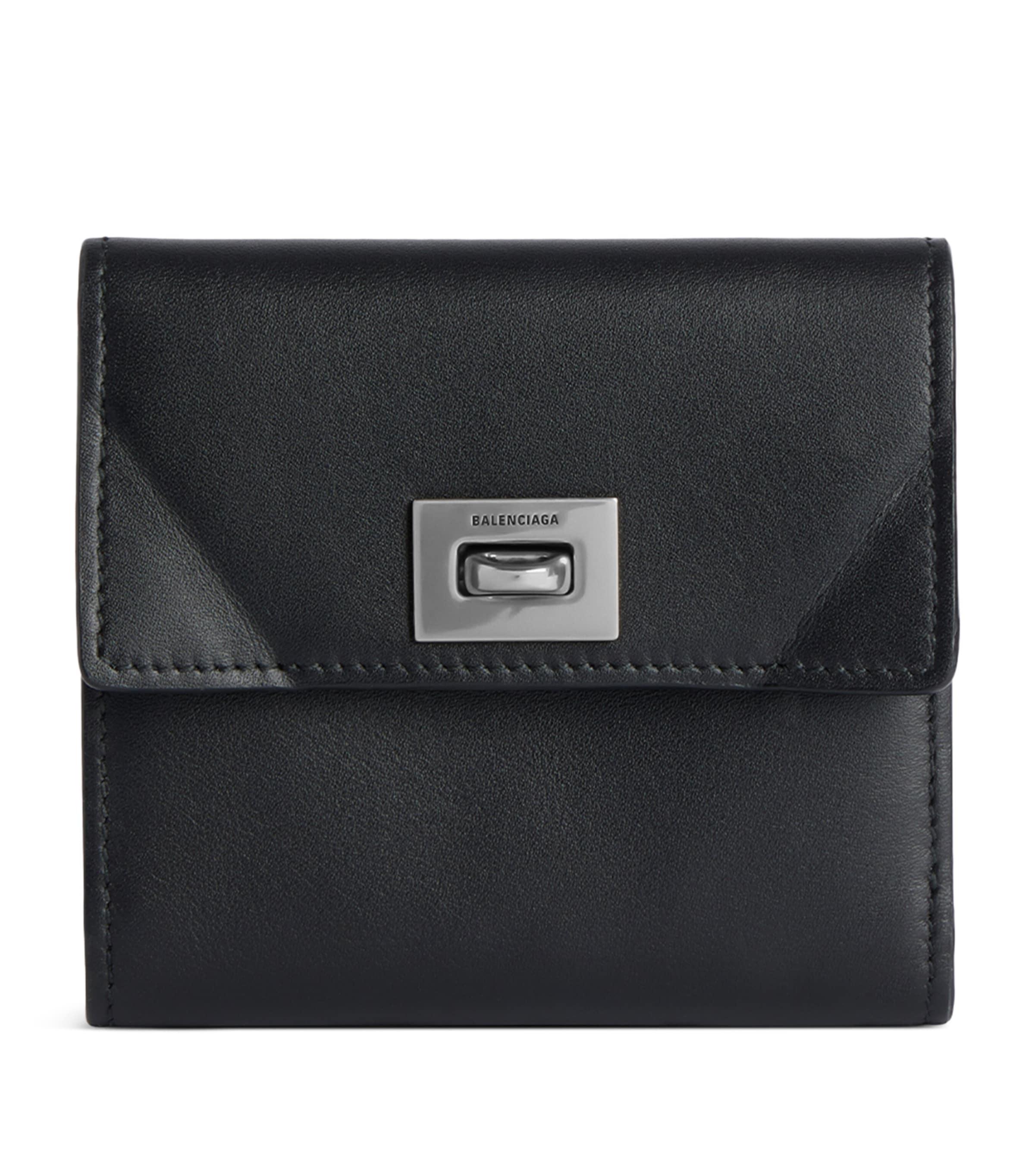 Balenciaga Mini Leather Rodeo Wallet in Black for Men | Lyst