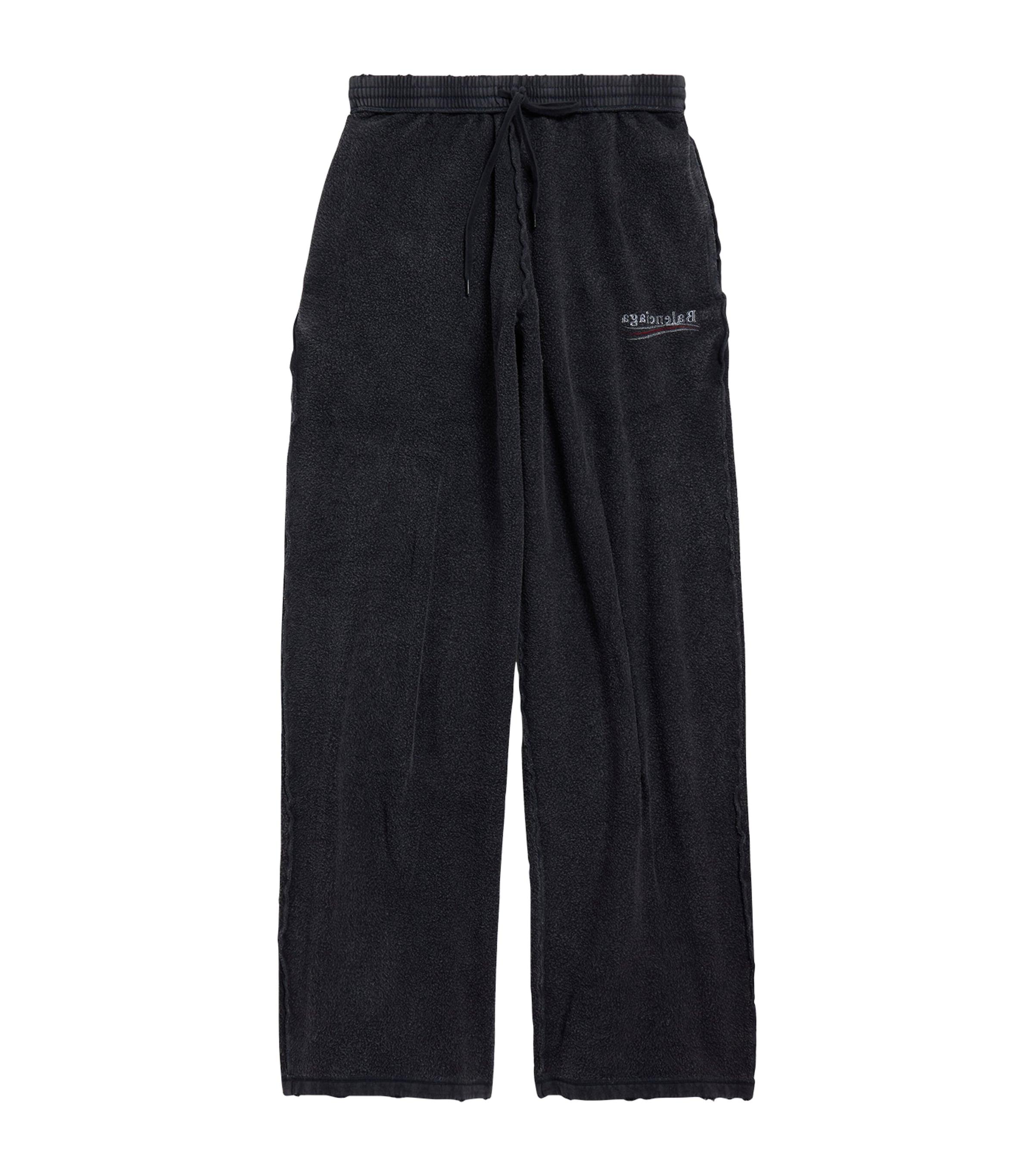 パンツ Balenciaga POLITICAL CAMPAIGN SWEAT Balenciaga Political Campaign Inside-Out Sweatpants in Blue for