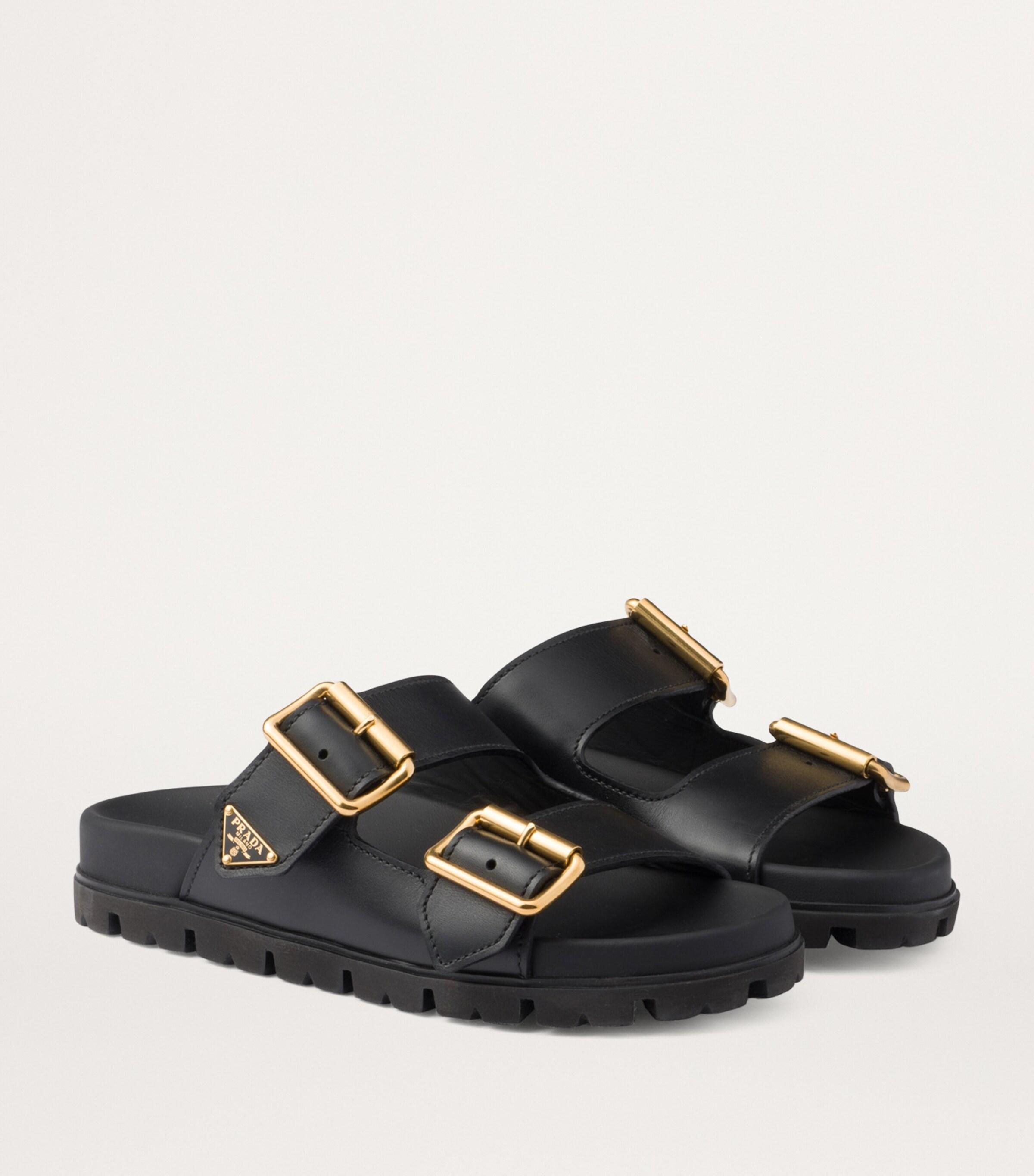 Prada buckle slide sandal clearance