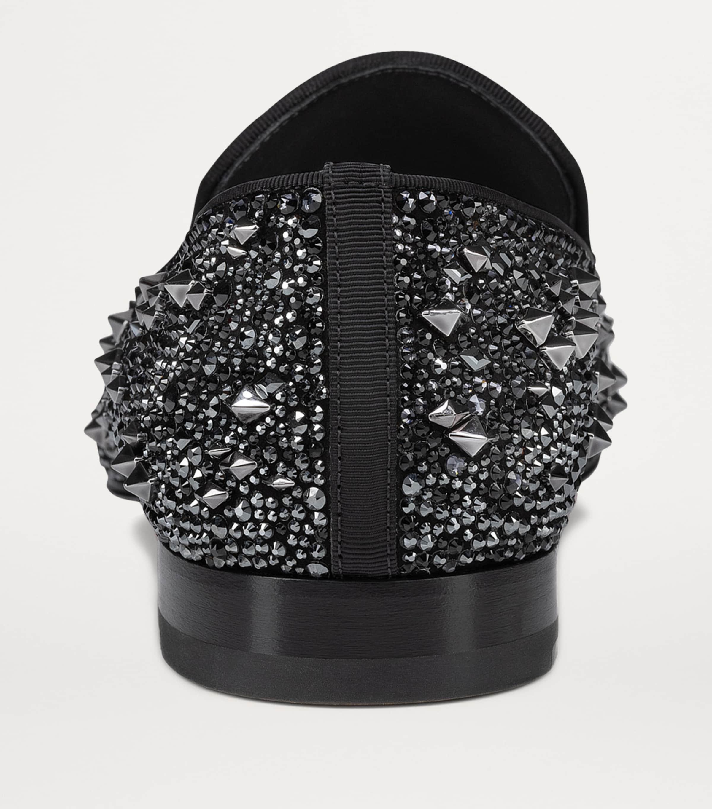Christian Louboutin Dandelion Strass Eternity Loafers in