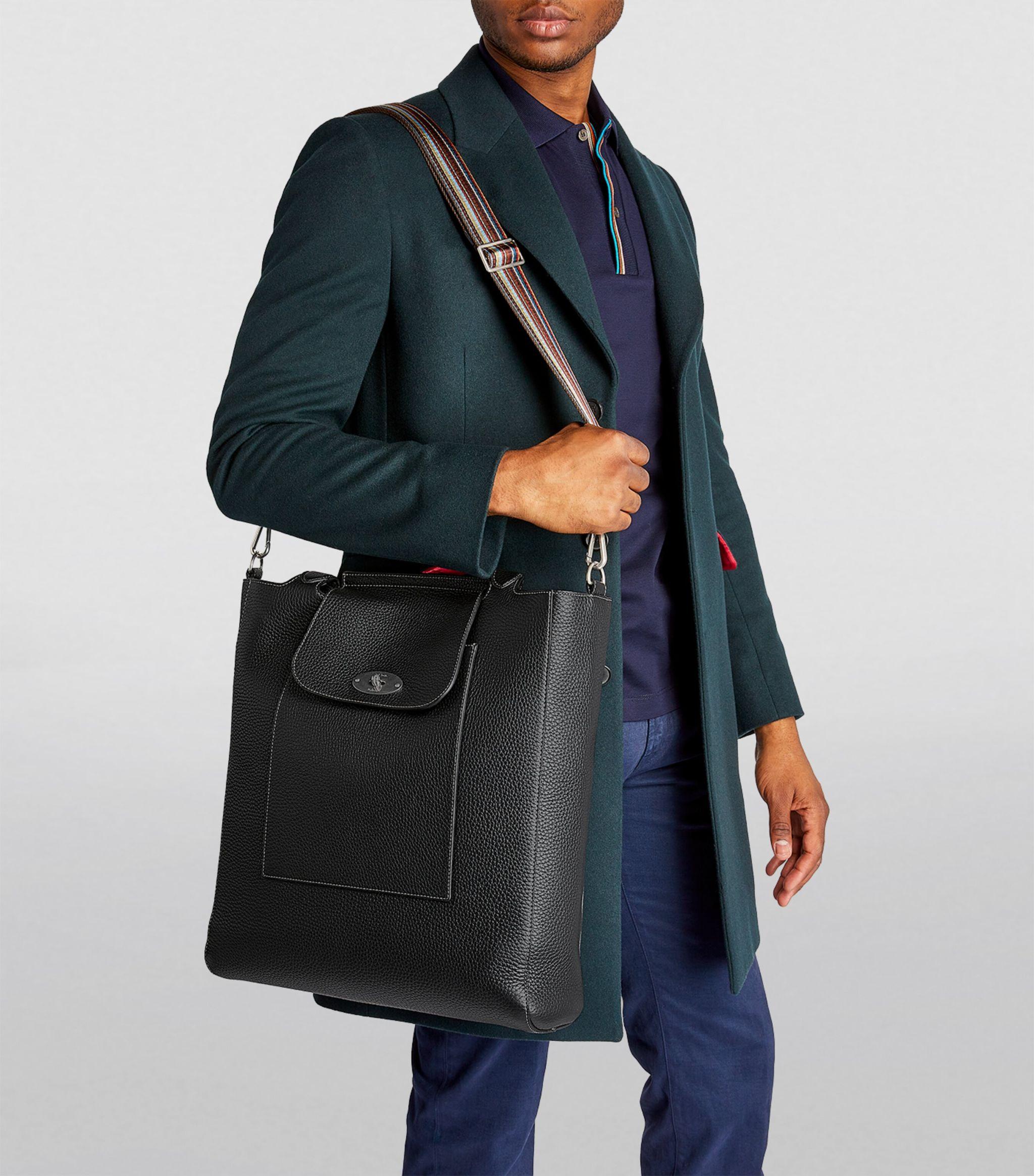 Paul Smith X Mulberry Leather Tote Bag in Black for Men Lyst