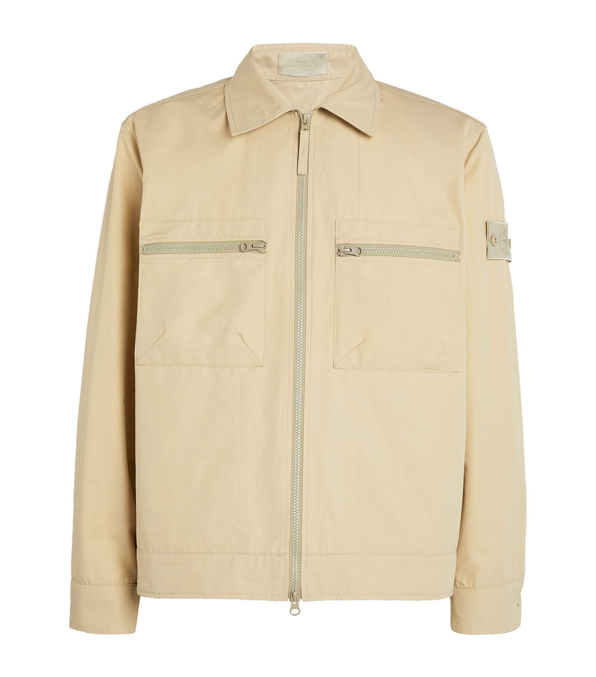 Stone Island Ghost Piece O-ventile Jacket in Natural for Men Stone Island Ghost Piece O-ventile Jacket in Natural for Men