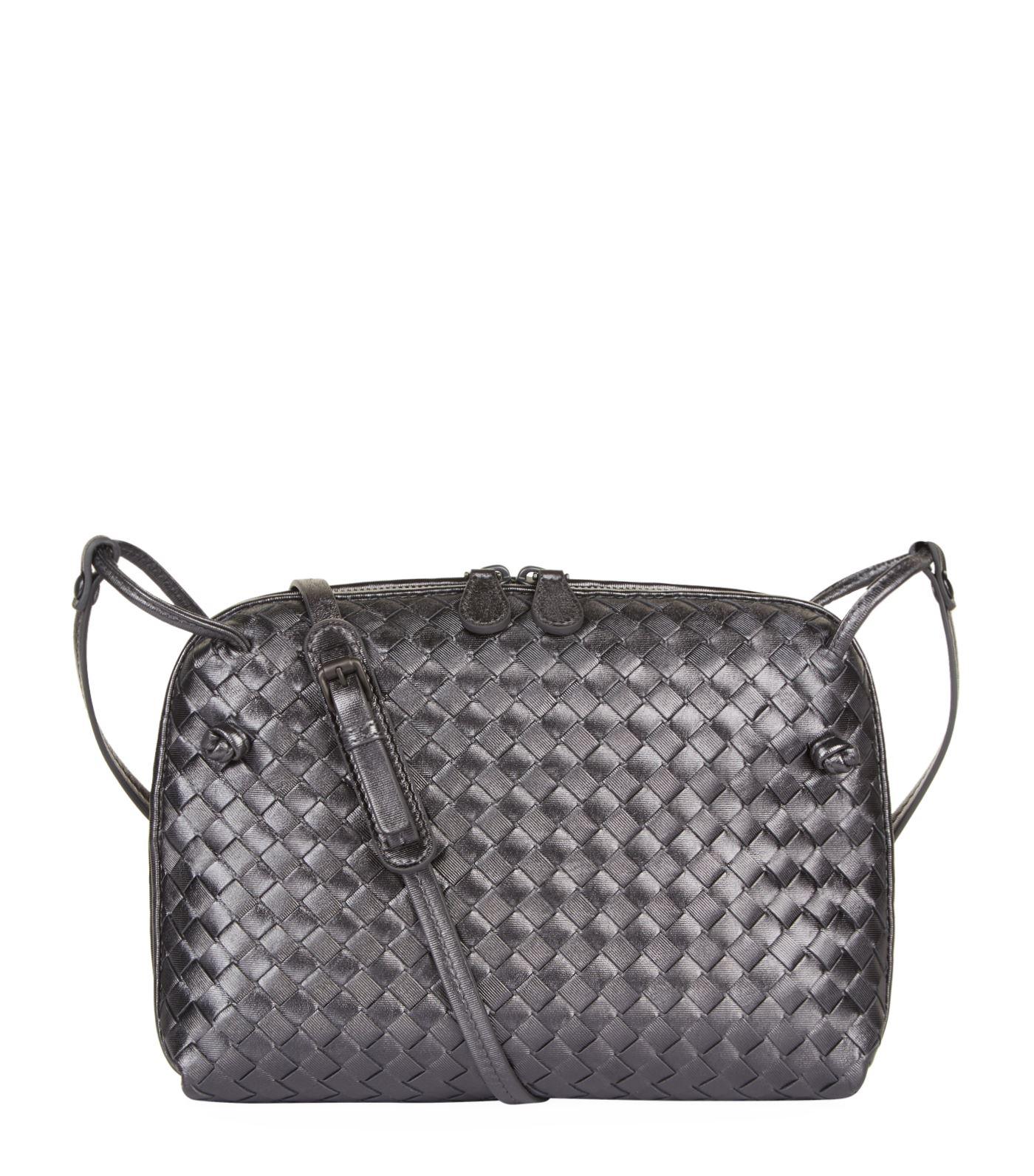 Bottega Veneta Leather Metallic Nodini Cross Body Bag | Lyst Canada