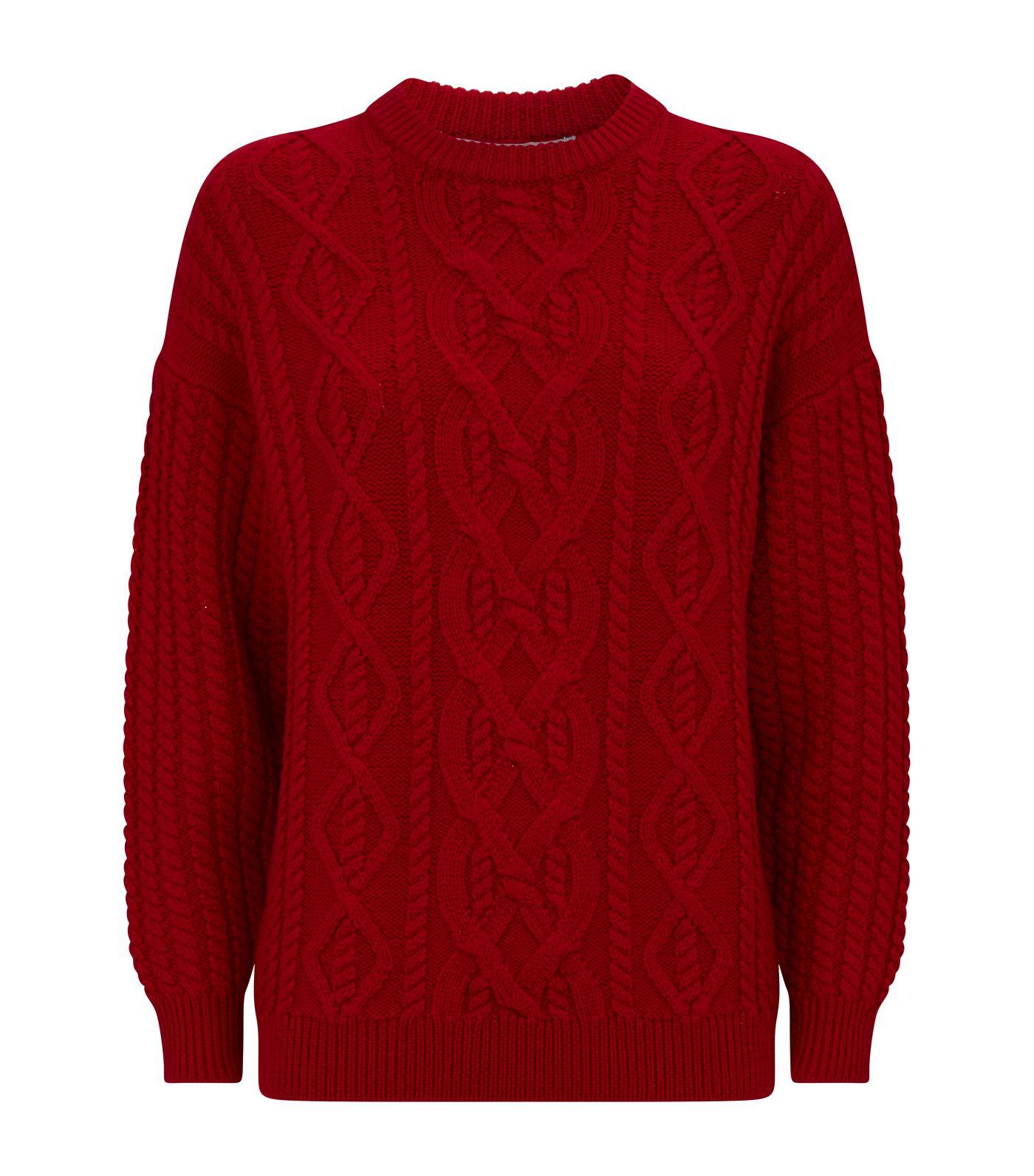 Emilia Wickstead Wool Kobe Sweater  in Burgundy Red  Lyst