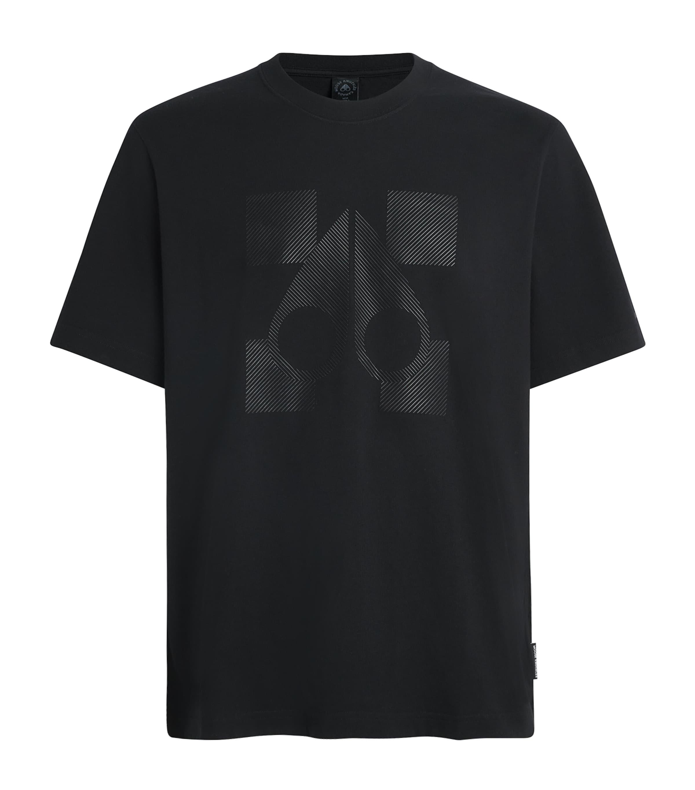 MOOSE KNUCKLES|SHORT-SLEEVED ROUND NECK T-SHIRTS (M14MT Moose Knuckles Short sleeve t-shirts for Men | Online Sale