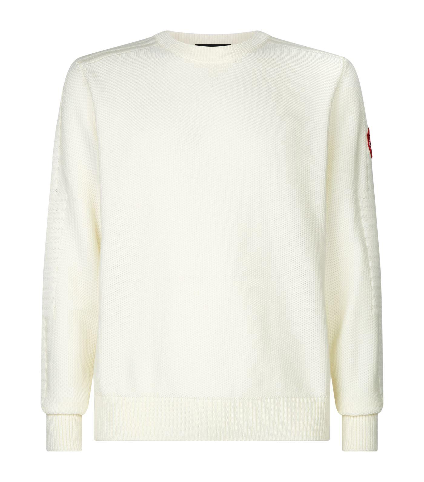 white crew neck sweater canada