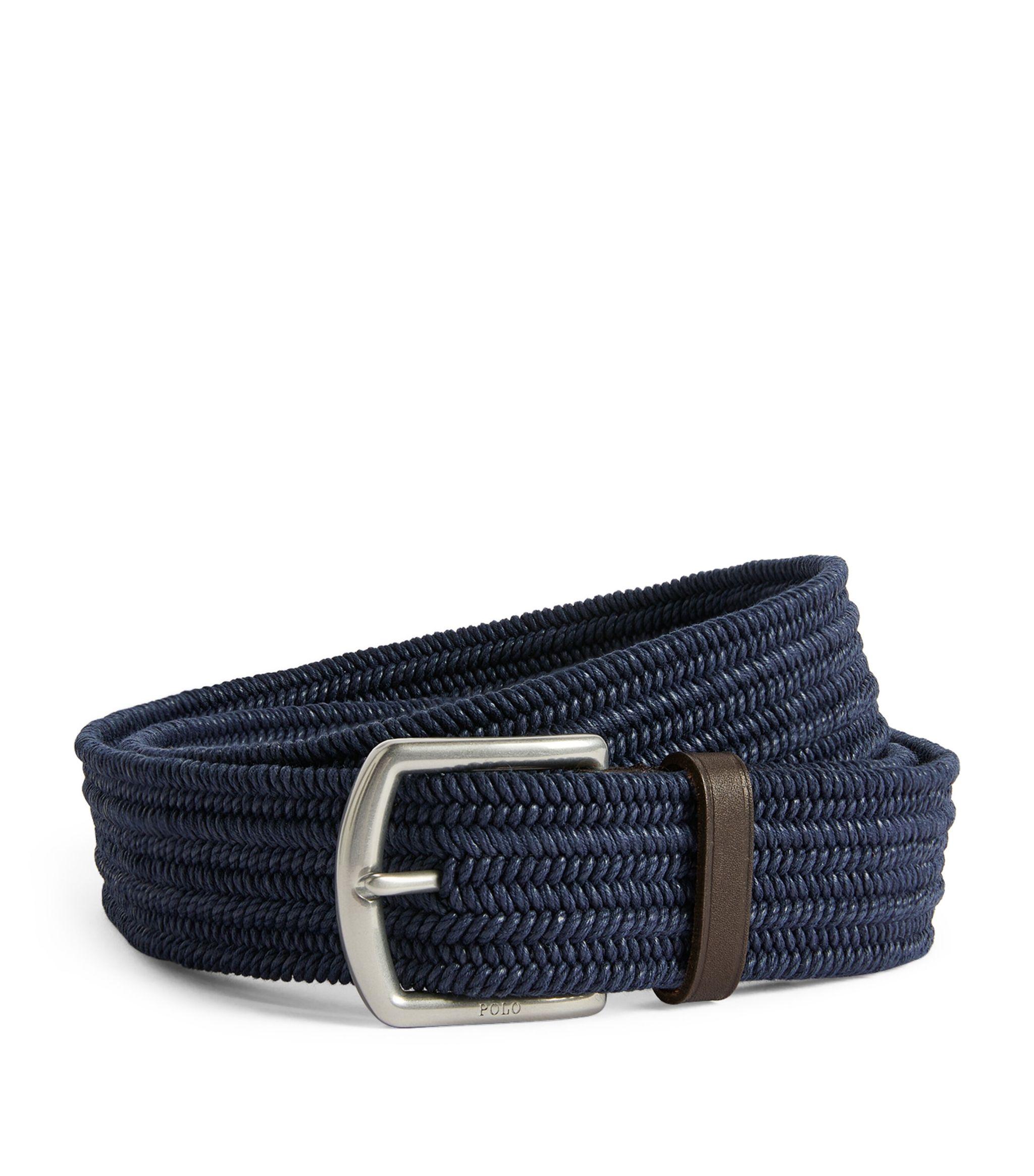Polo Ralph Lauren Canvas Braided Belt in Blue for Men | Lyst