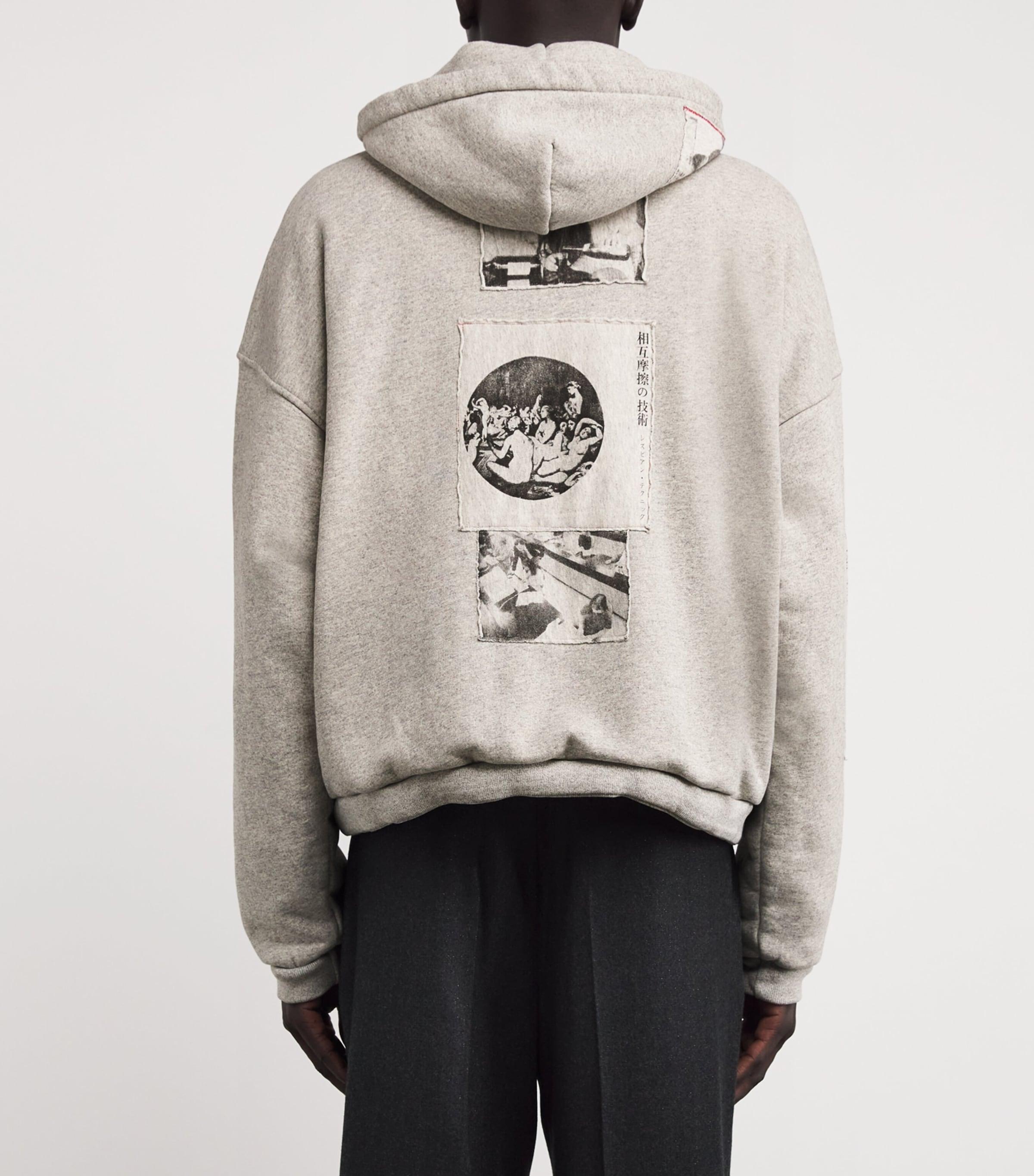 Enfants Riches Deprimes Cotton Assemblage Zip Hoodie in Grey for