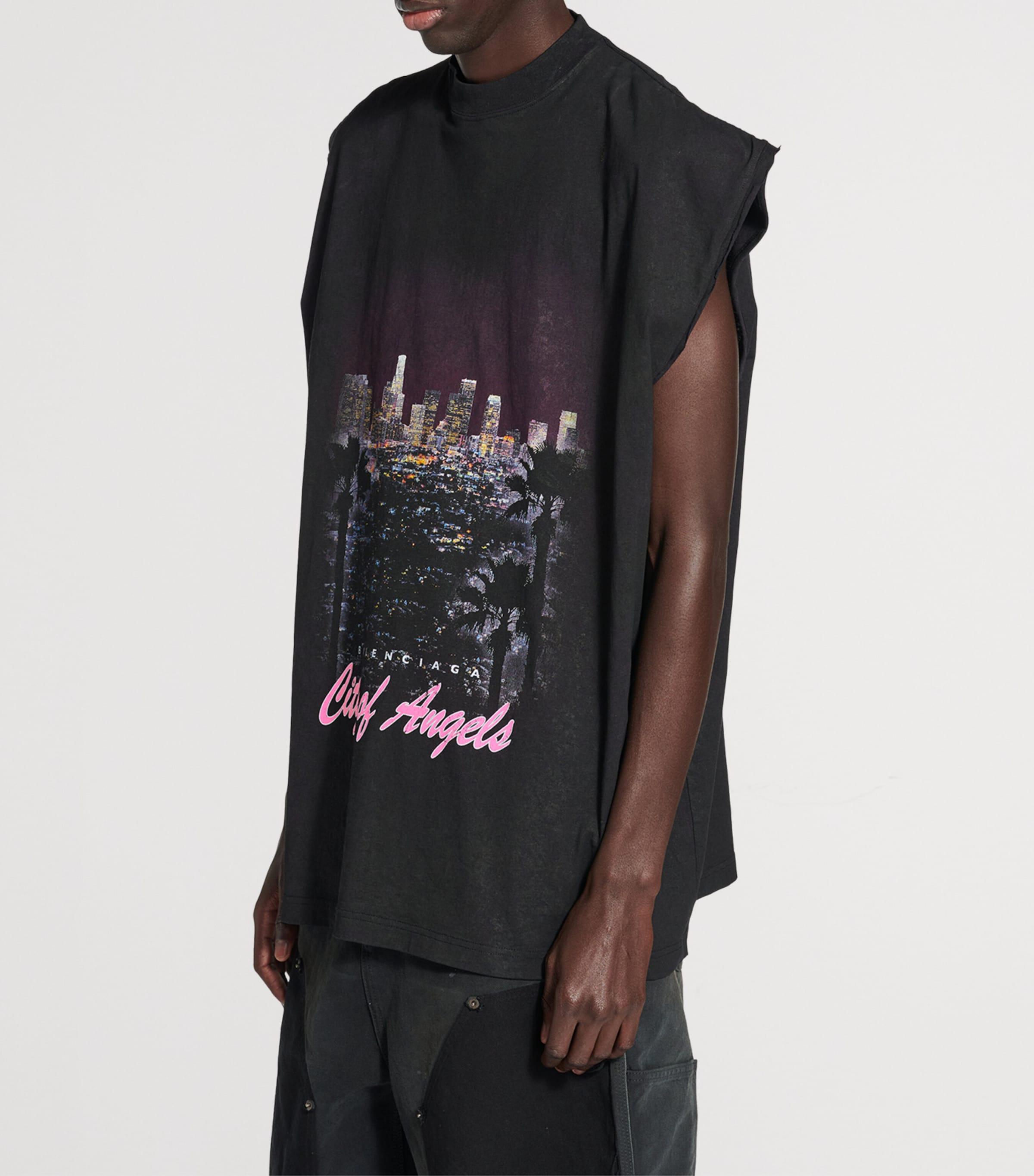 Balenciaga City Of Angels T-Shirt in Black for Men | Lyst